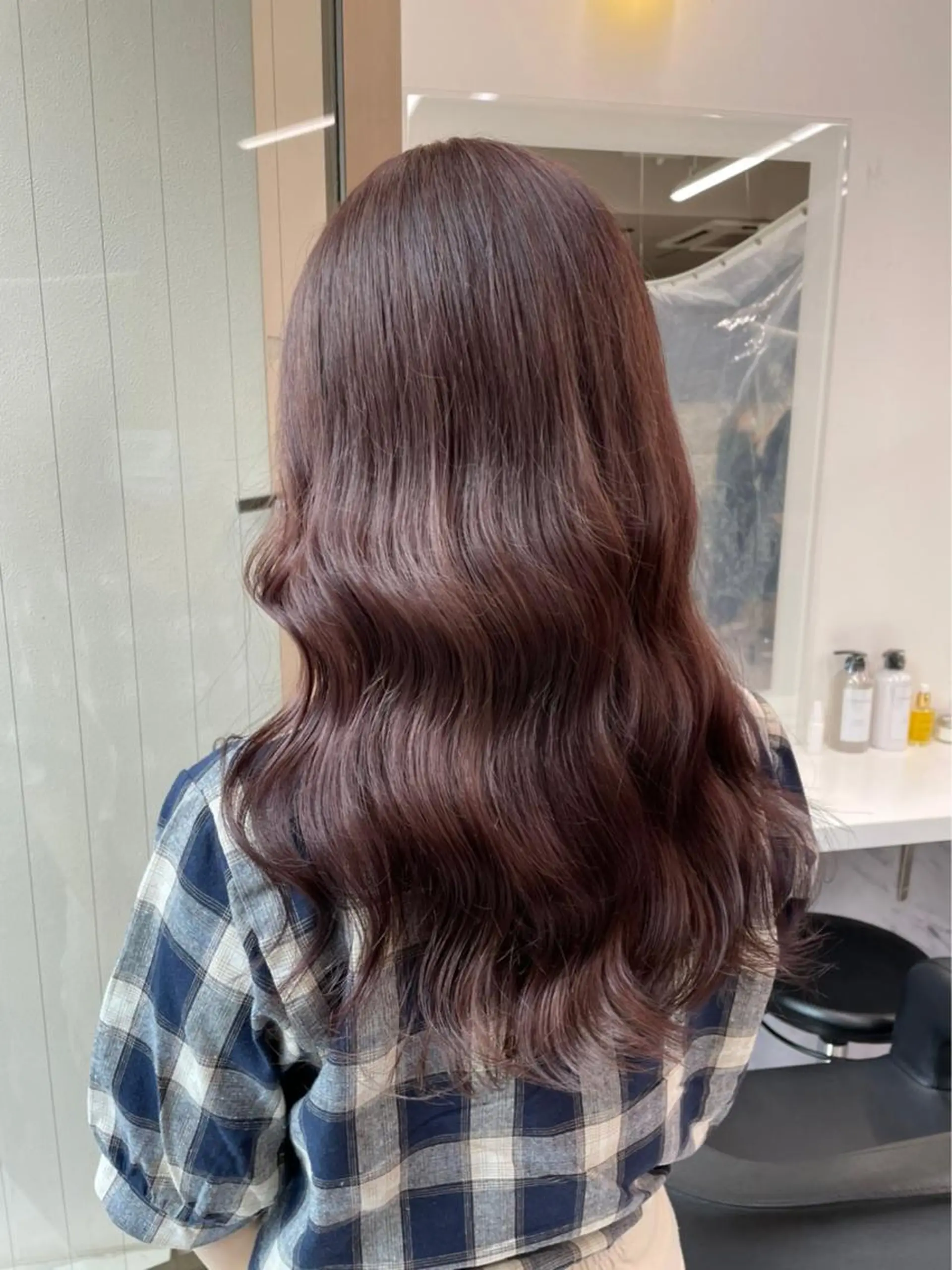 ロング カラー ブラウンカラー ピンクカラー ピンクブラウン 髪質改善 カット ヘアカラー トリートメント 🪞ハイトーン🪞 🤍waka🤍のヘアスタイル