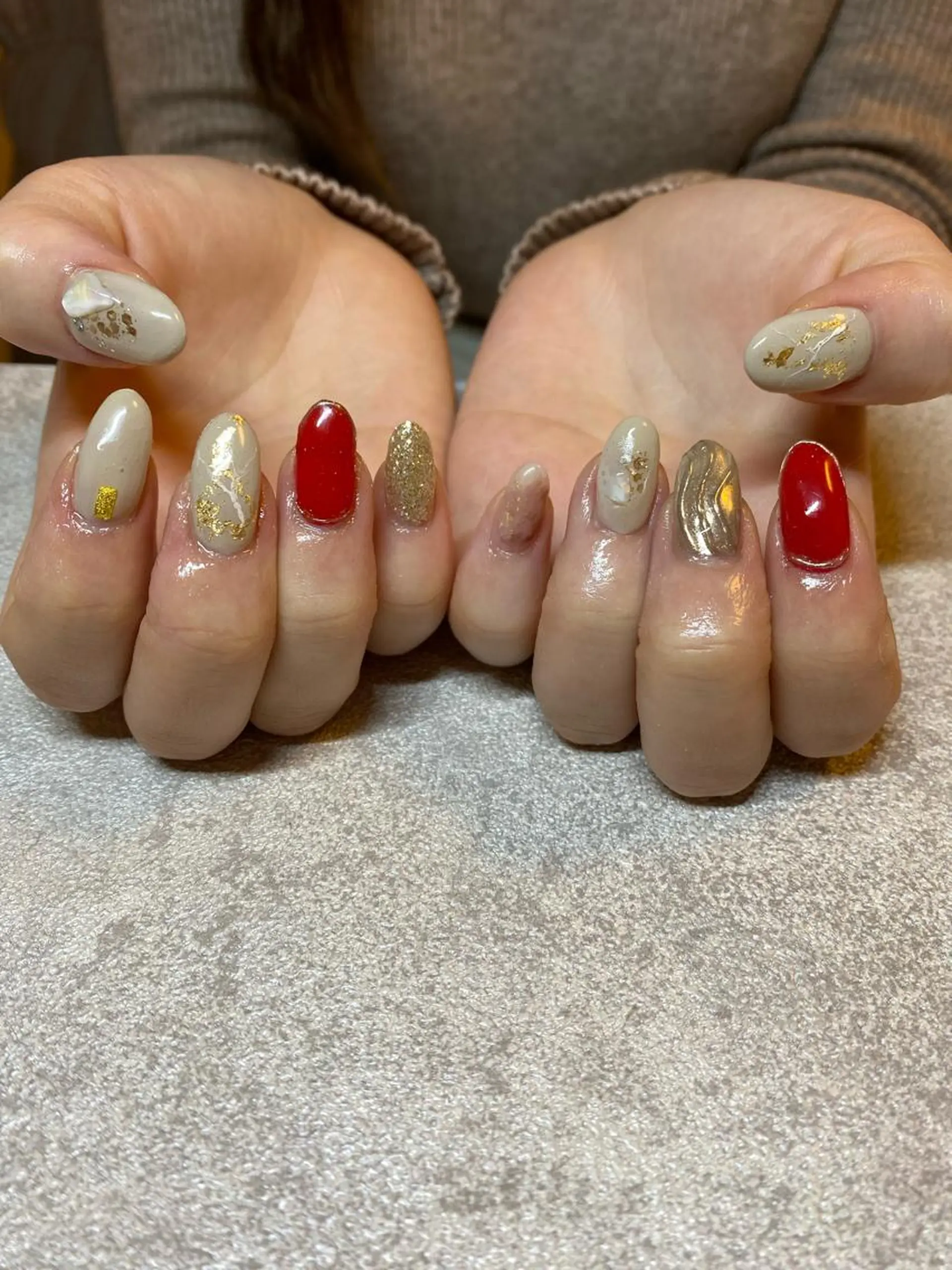 ネイル 成人式 ニュアンスネイル ハンドネイル a... nailのネイルデザイン