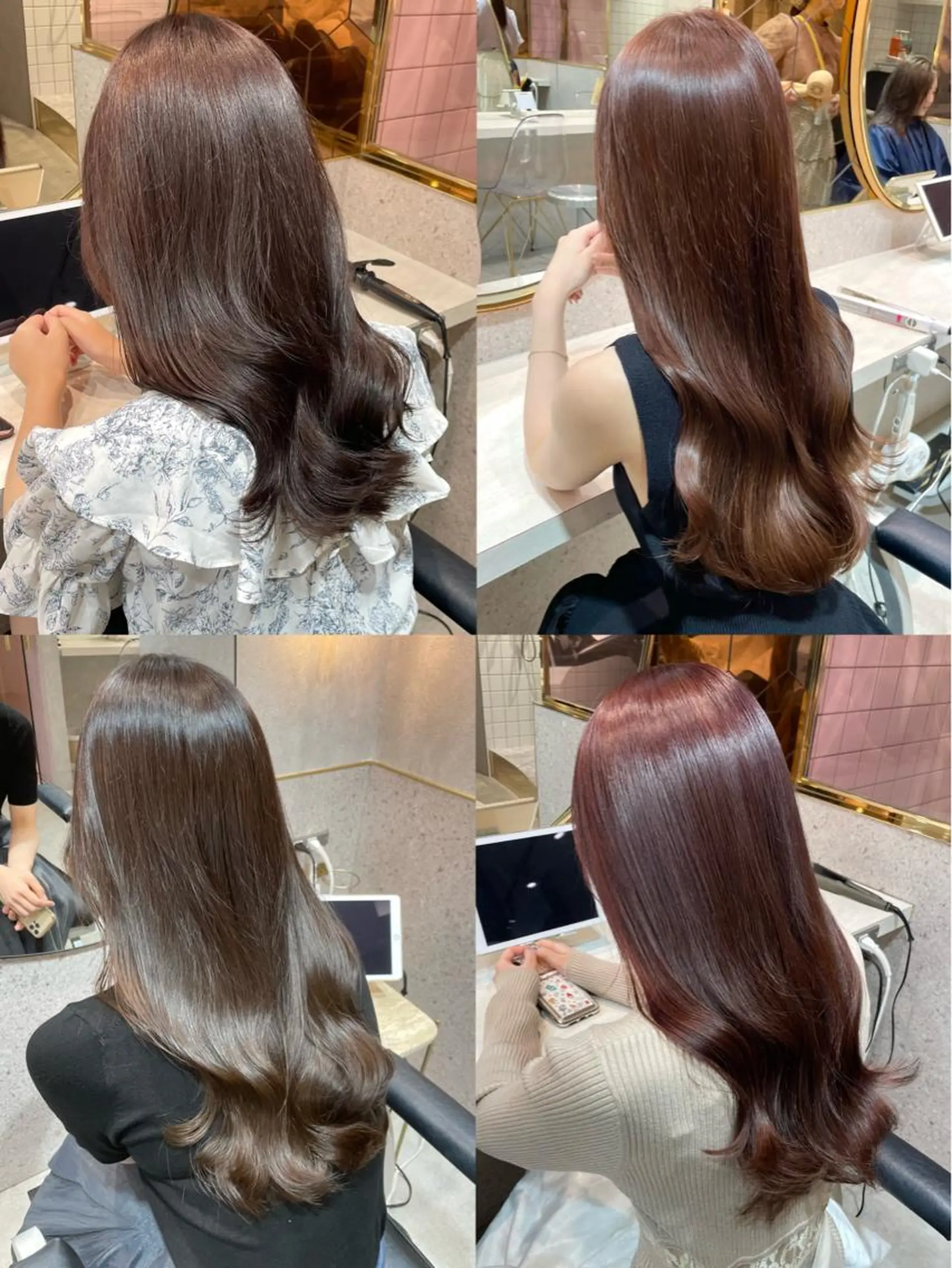 ロング カラー 透明感カラー くびれヘア 学生 髪質改善 ヨシンモリ ヘアカラー トリートメント 韓国ヘア🤍顔周り/ 髪質改善✨/林遼一郎のヘアスタイル