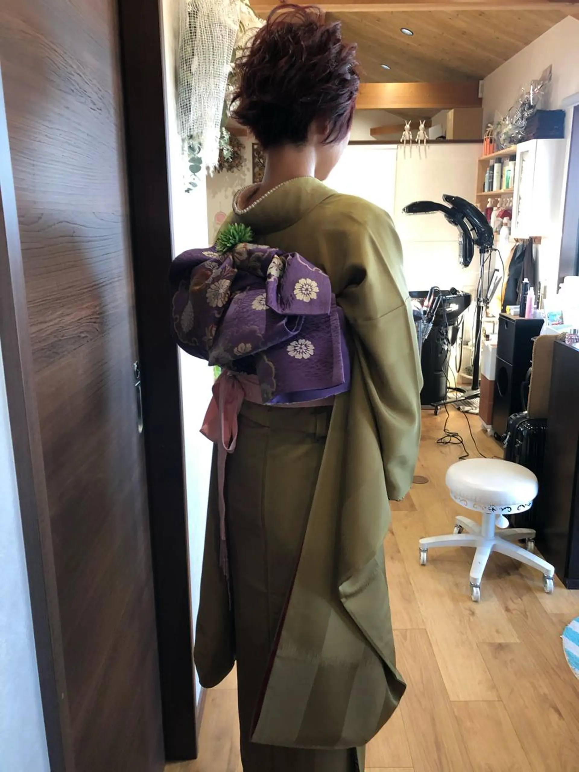 ショート ヘアアレンジ 成人式 Kanani所属・田中 佐枝子のヘアスタイル