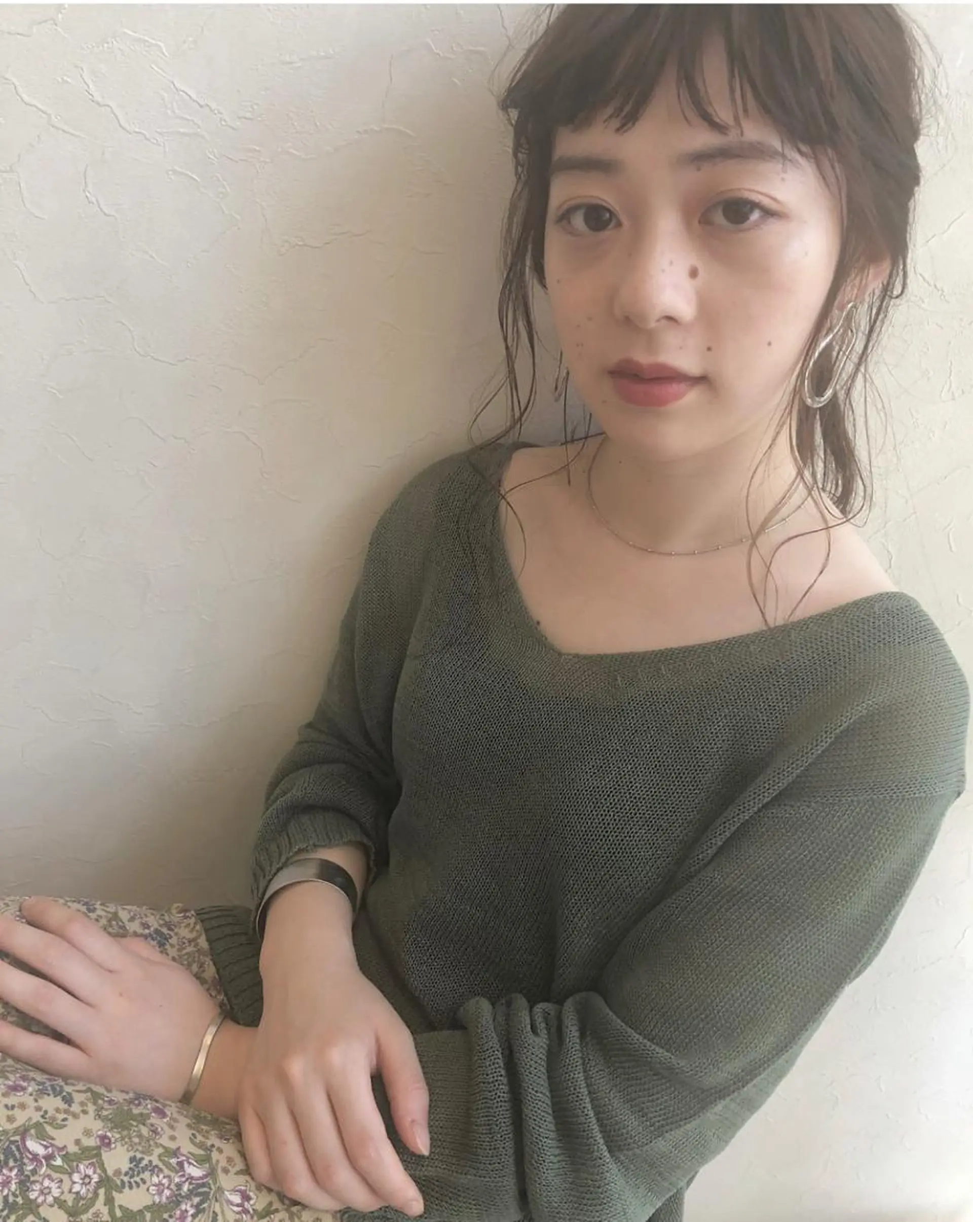 セミロング カラー ヘアアレンジ nakahara madokaのヘアスタイル