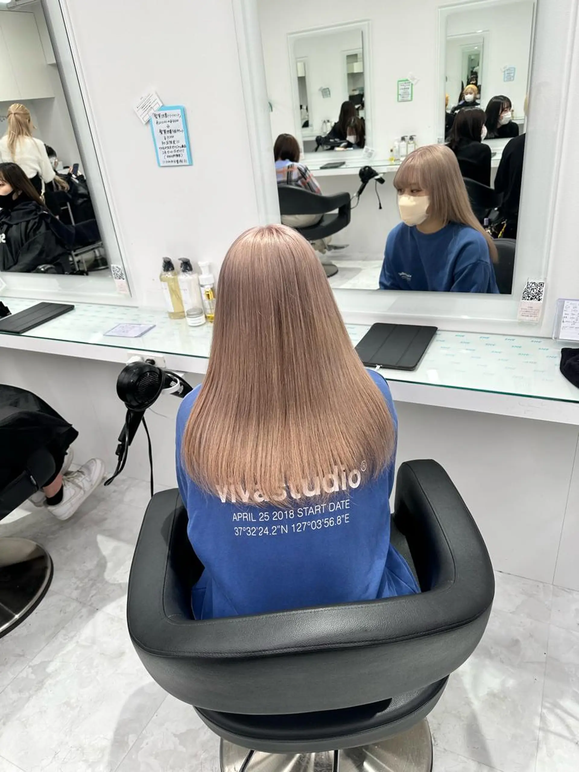 カラー マンツーマン/原宿/ 透明感カラー⭐️のヘアスタイル