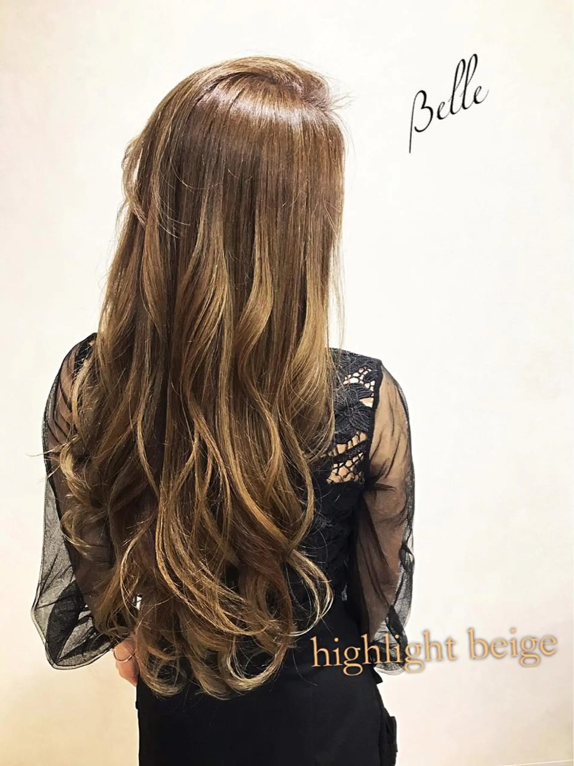 ロング ボブ 外国人風カラー ハイライト レイヤーカット 韓国風ツヤ髪サロン ⭐️髪質改善ルーチェのヘアスタイル