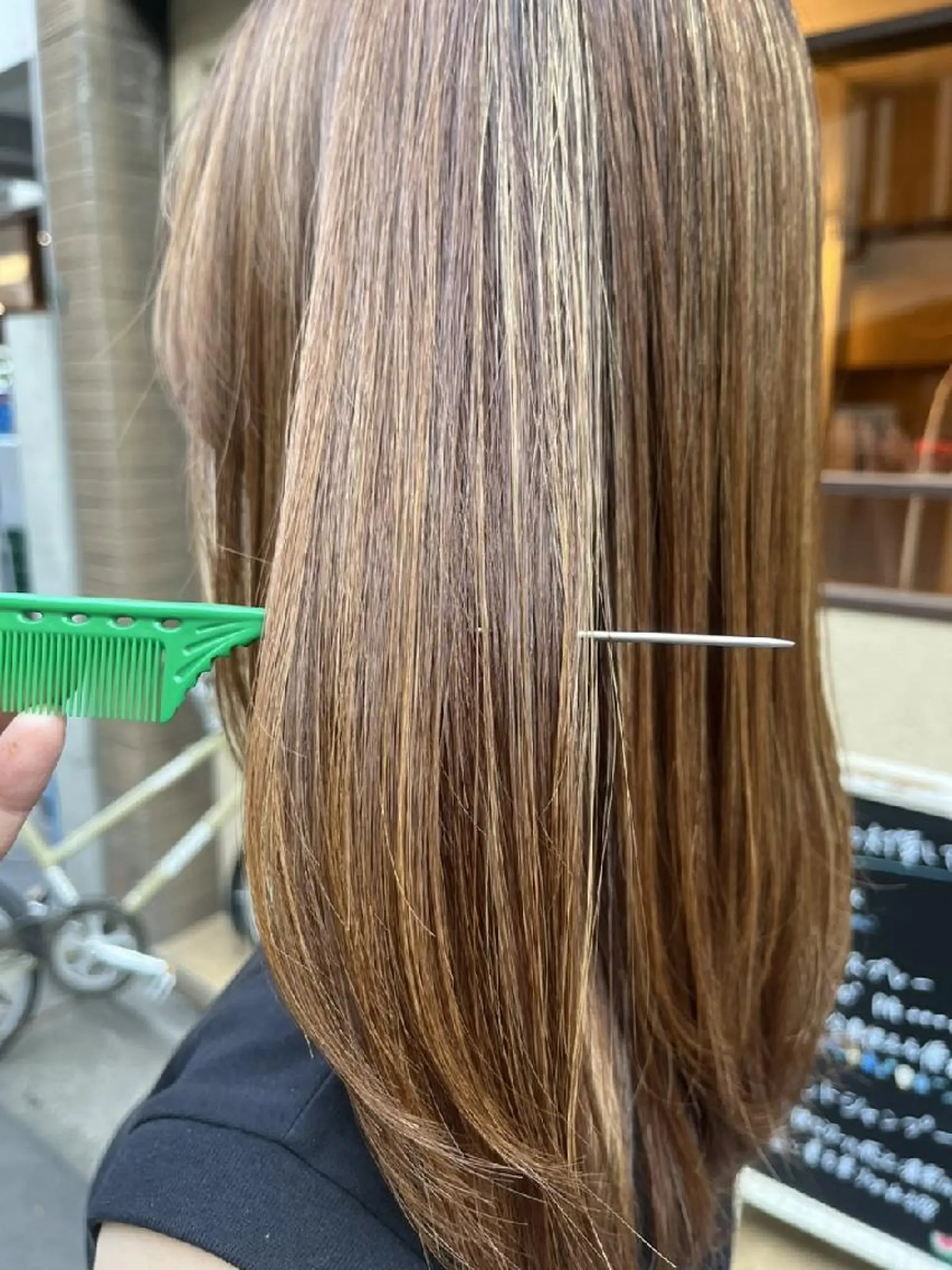 セミロング パーマ セミロングパーマ 酸性ストレート ストレートパーマ ポルト　都立大学店所属・Porte都立大学 ✨🌿廣瀬麻里菜のヘアスタイル