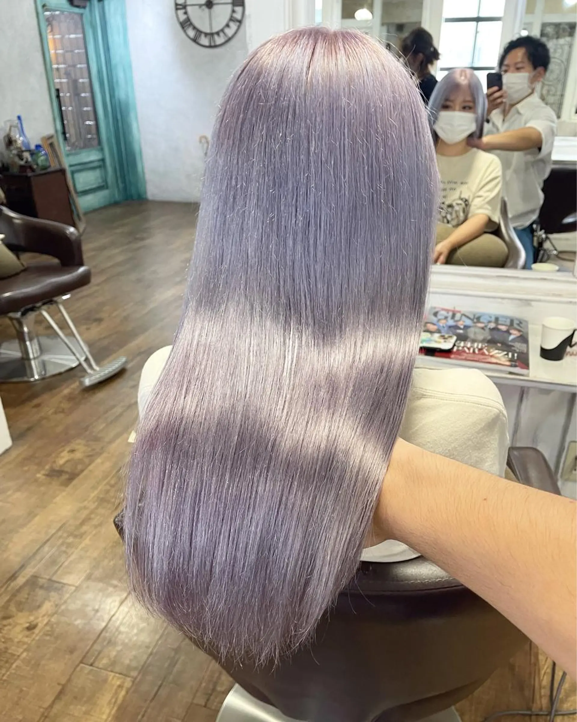 セミロング カラー ヘアカラー トリートメント 遠藤 拓馬のヘアスタイル