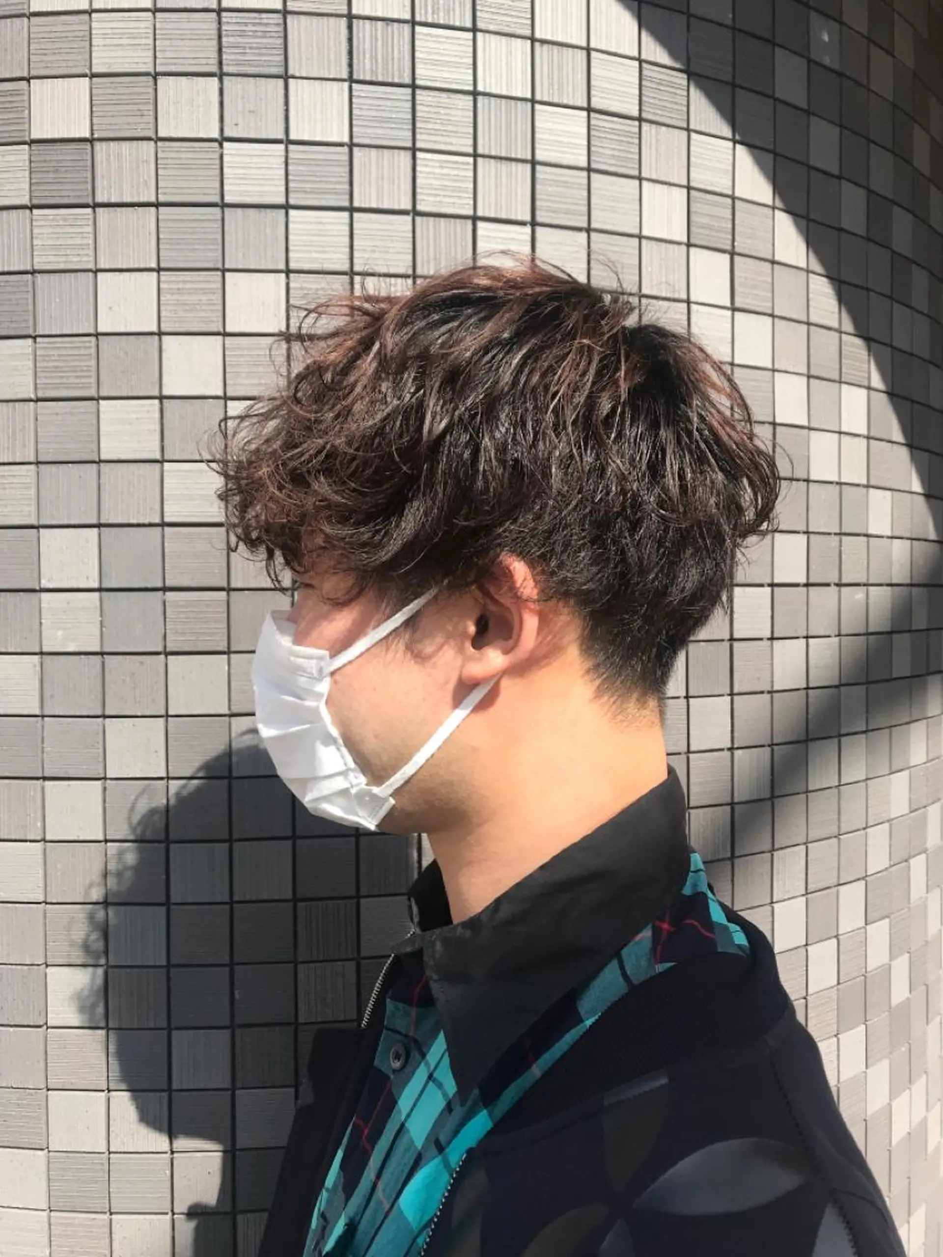 パーマ メンズ 町野 朝哉のヘアスタイル