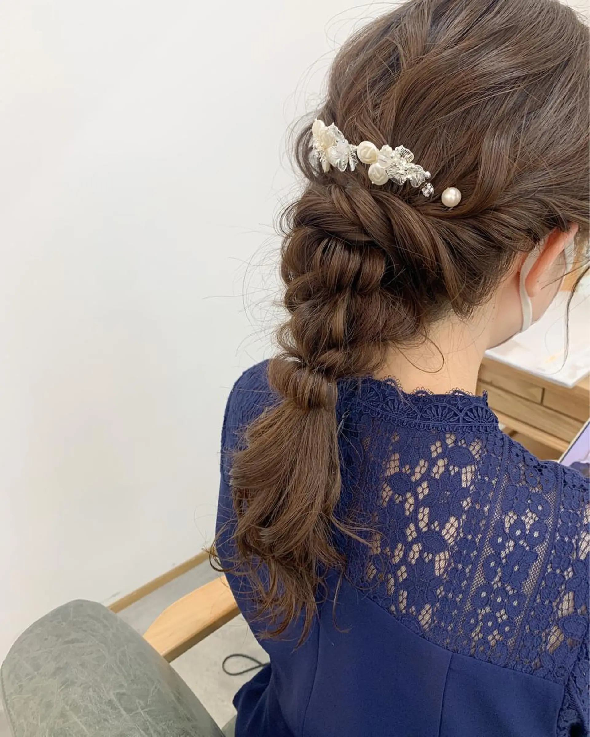 ロング ヘアアレンジ 結婚式・ブライダル ヘアセット cirrus🕊 韓国ヘア♡山縣あかりのヘアスタイル