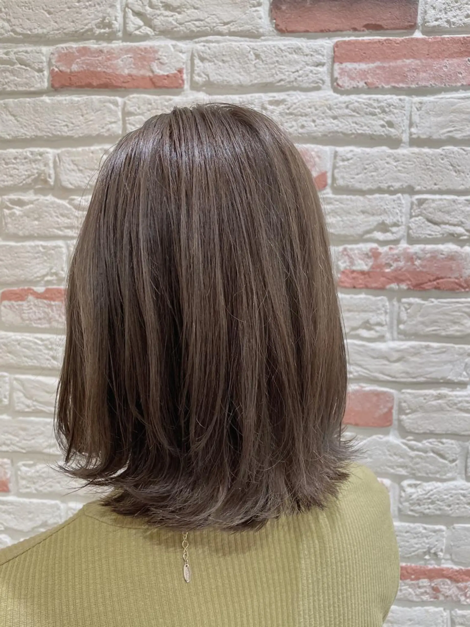 ミディアム ヘアカラー チダアキフミ Ash大森のヘアスタイル