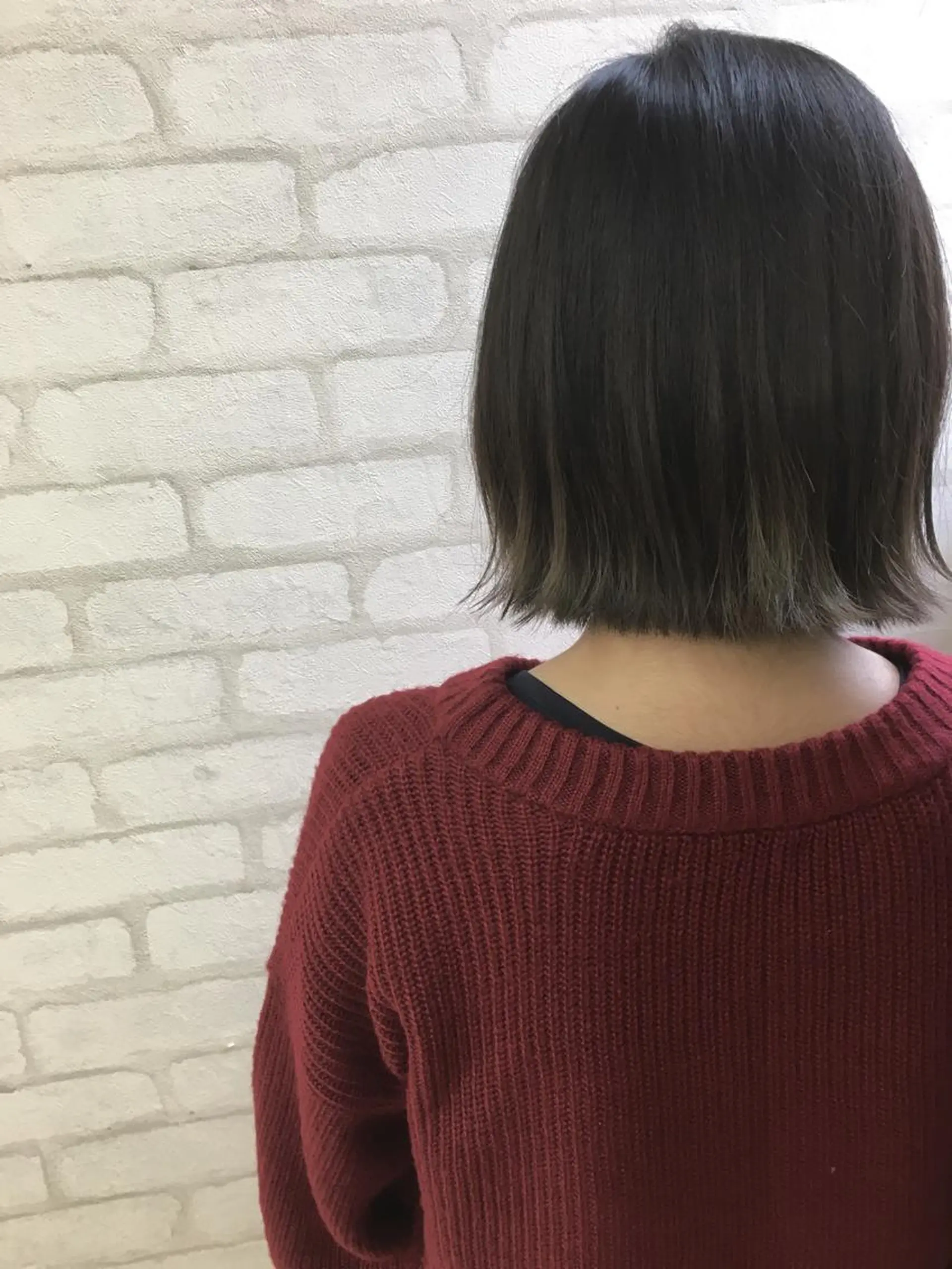 ショート カラー グレージュ brace 立花のヘアスタイル