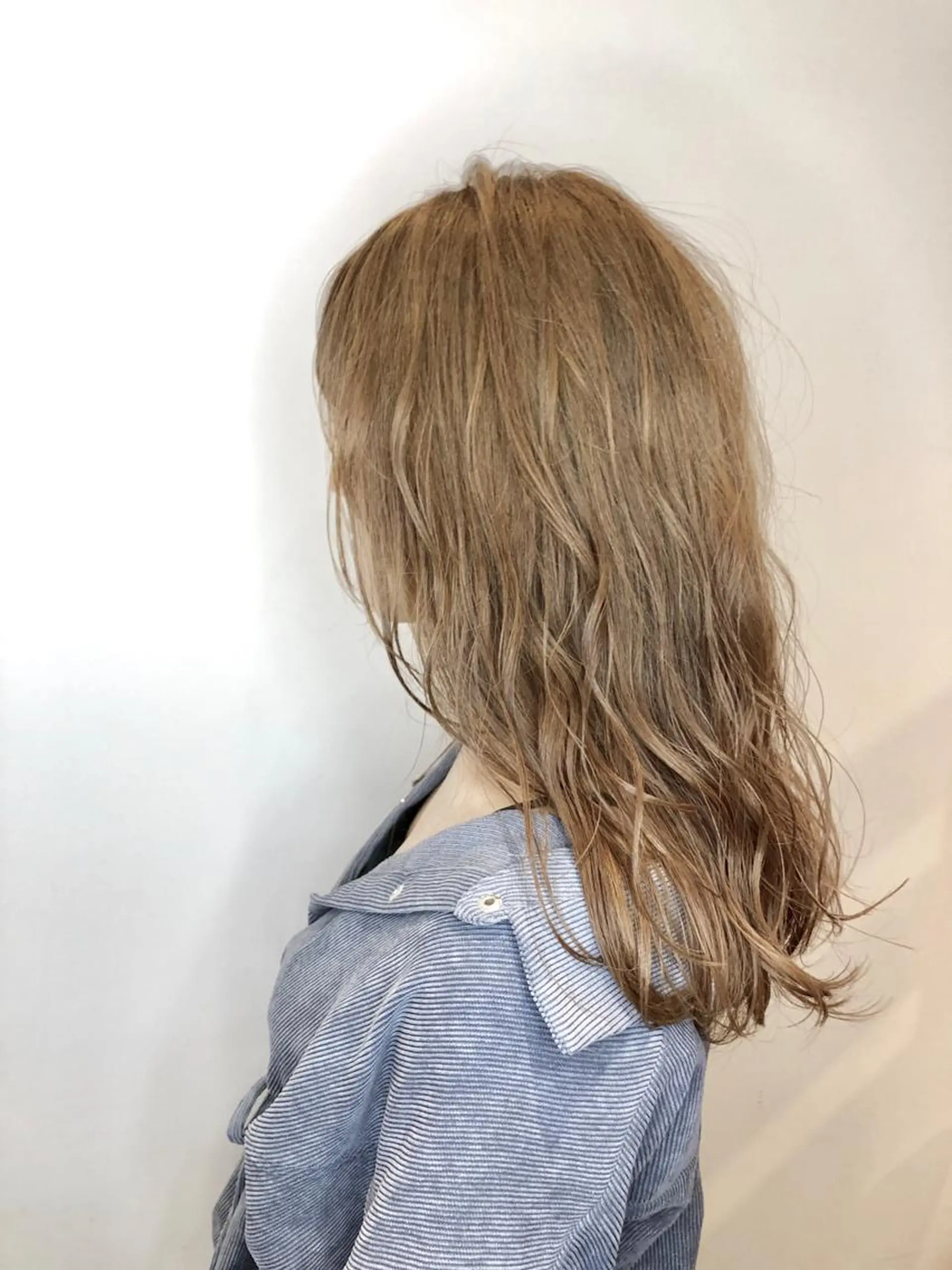 セミロング カット ヘアカラー エクステ 美髪改善・ストレート 🌿エクステ/カンジのヘアスタイル