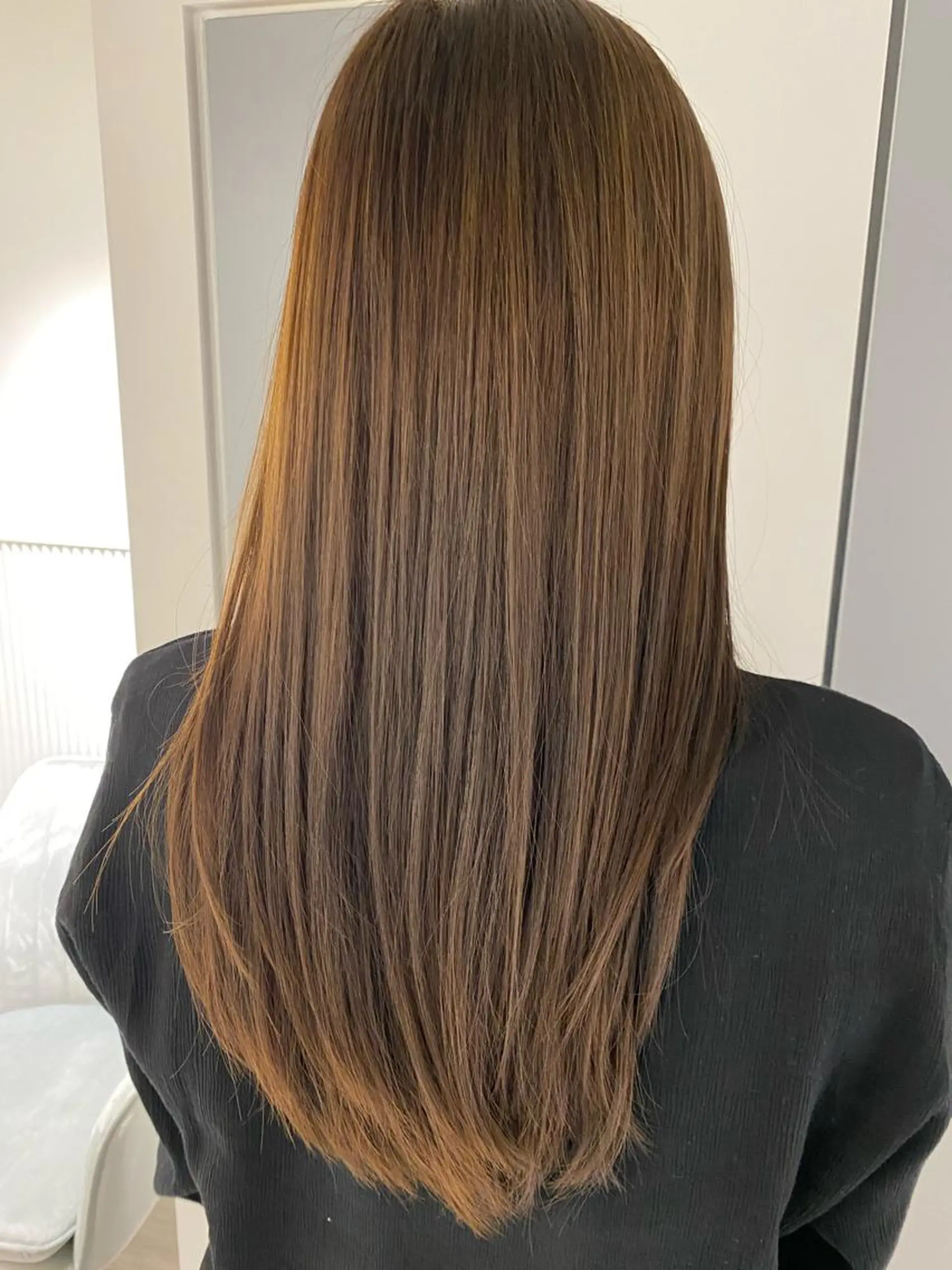 セミロング トリートメント ヘアカラー トリートメント Ra-Ffichi by siun所属・宮田海聖 ナチュラル/美髪のヘアスタイル