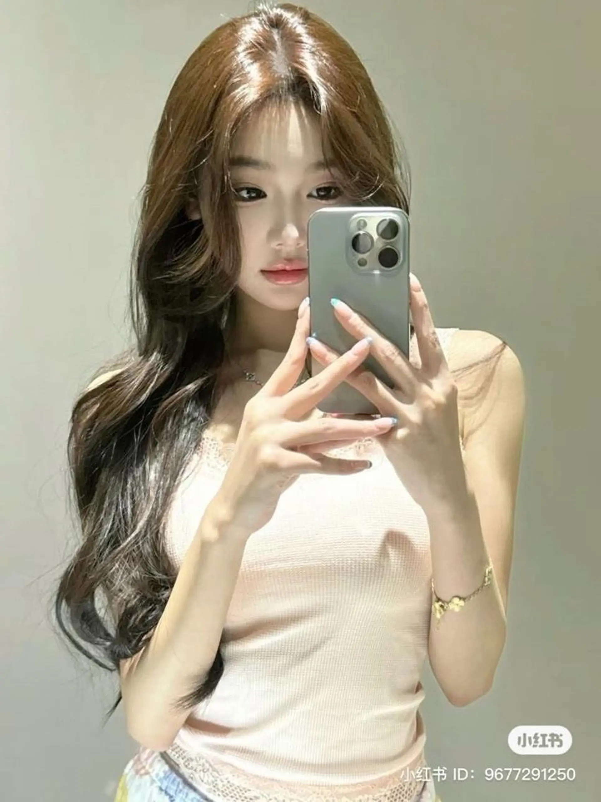 カラー ロング 🤍韓国大人っぽ ベージュMAI🤍のヘアスタイル