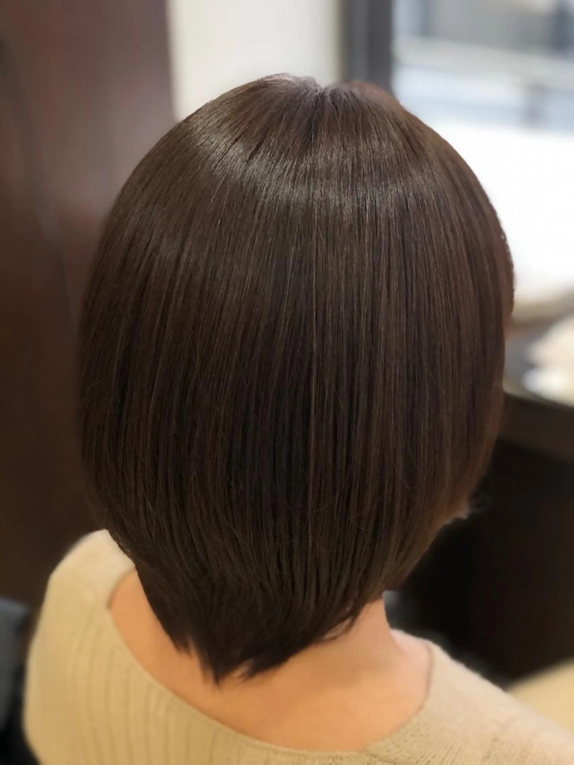 ショート カラー グレージュ 嶌田 沙紀のヘアスタイル