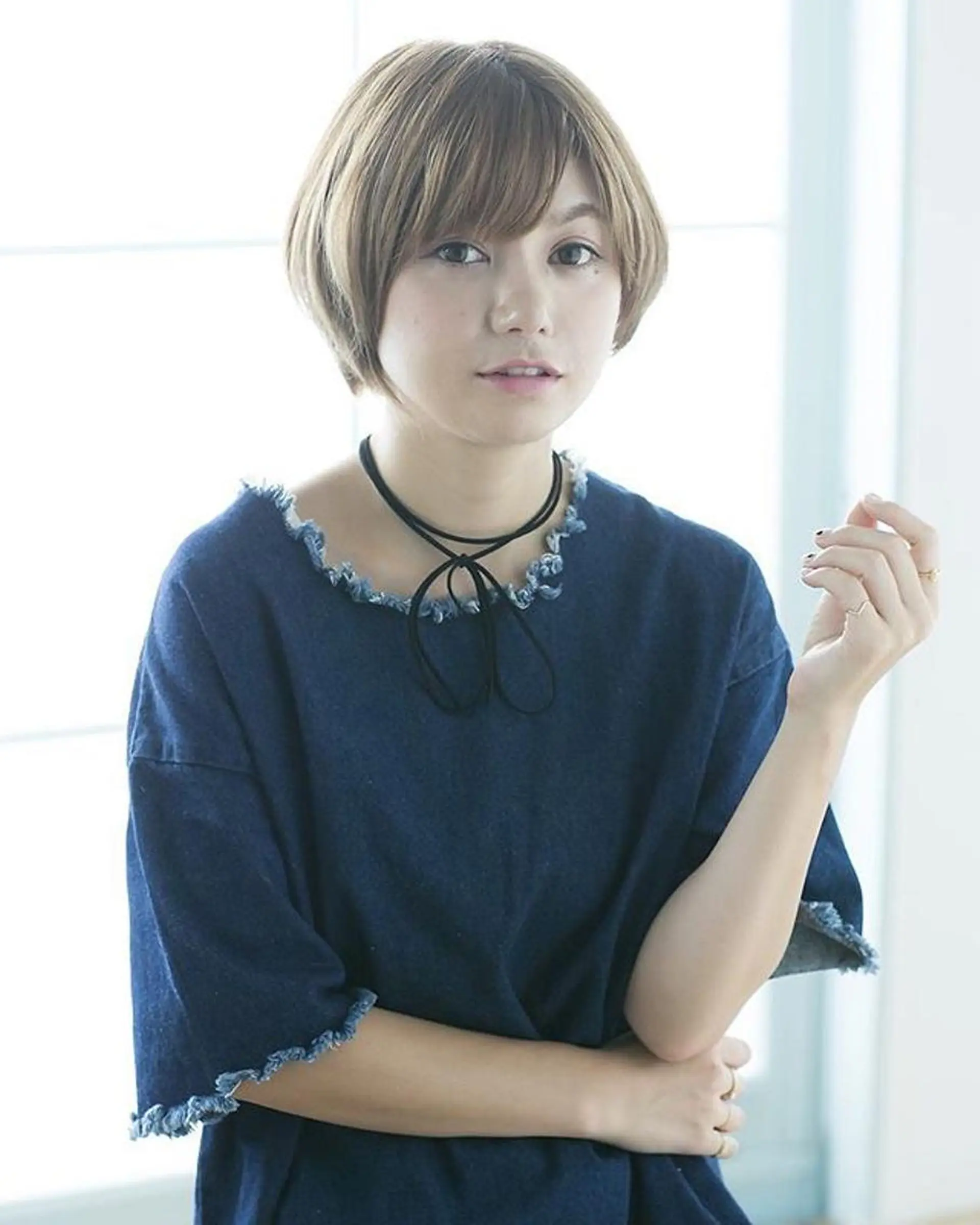 ショート カラー パーマ 💓透明感カラー 心斎橋No1💓のヘアスタイル