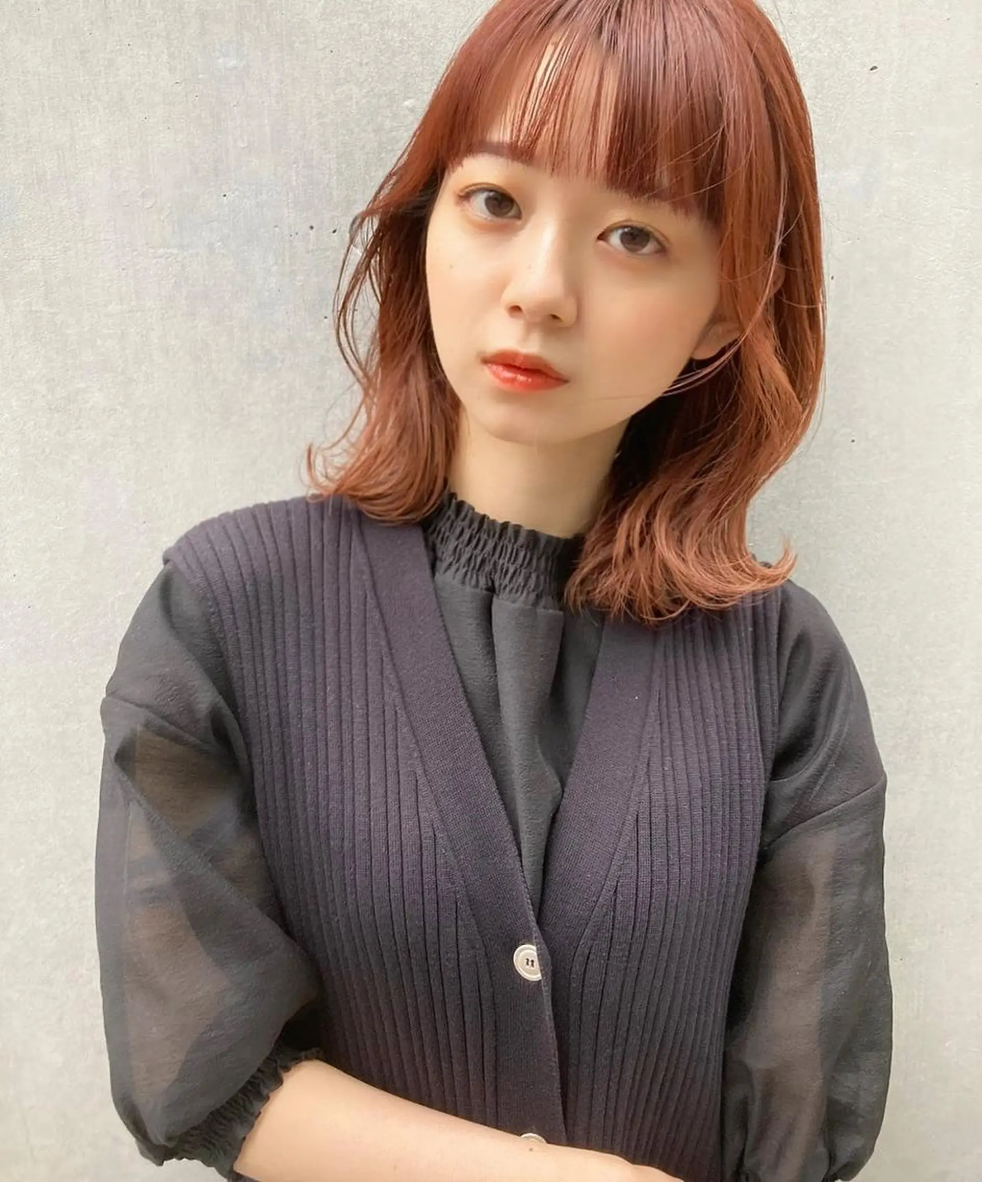 ミディアム カラー ヘアアレンジ ブラウンカラー 透明感カラー グラデーションカラー ハイライトカラー ピンクカラー 韓国/髪質改善💘 櫻井かれんのヘアスタイル