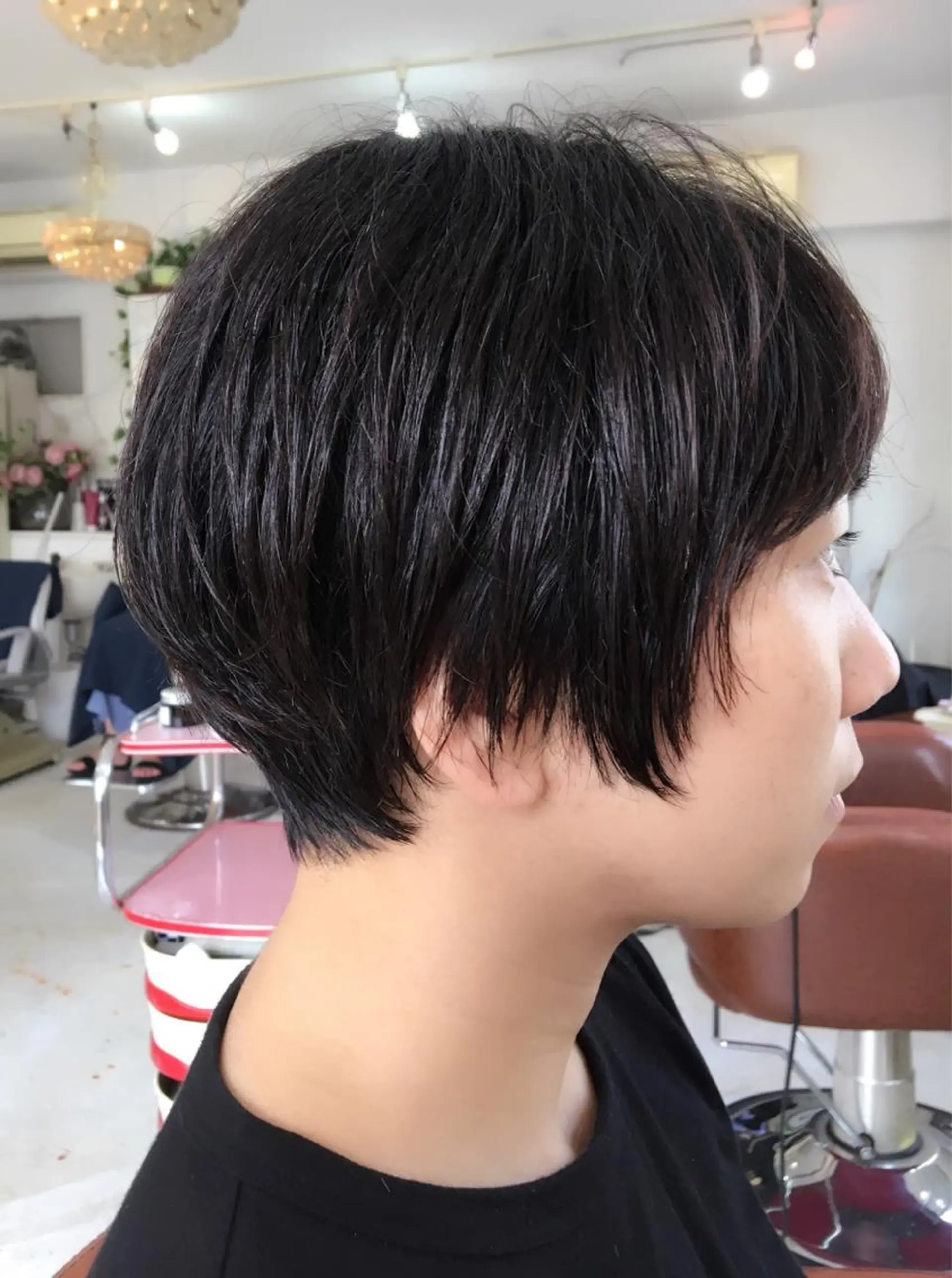 ショート パーマ ショートボブ ハンサムショート ボブ デート ハイライト カット トリートメント ♡オシャ髪♡AI ✂️newi町田のヘアスタイル