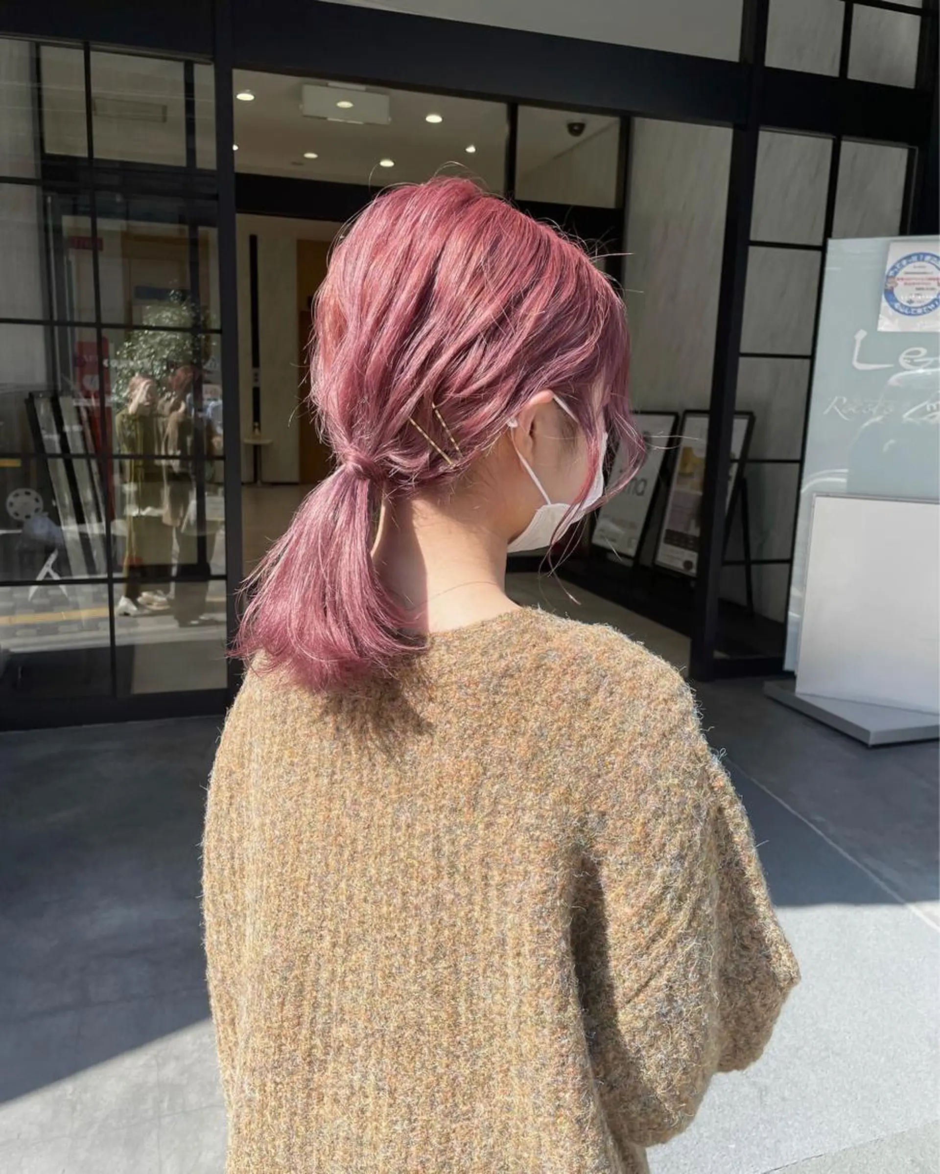ミディアム カラー yohaku misakiのヘアスタイル