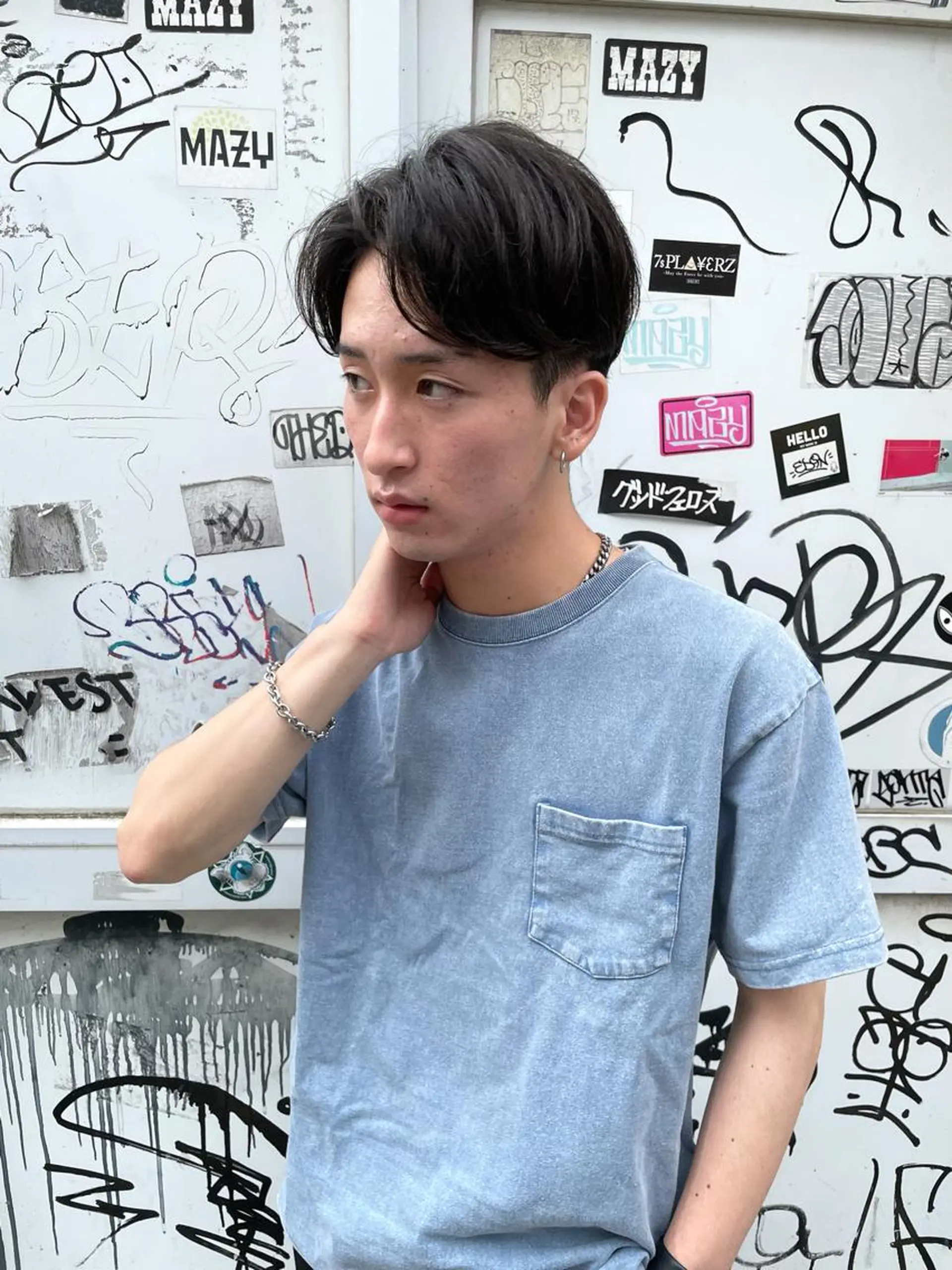 ショート メンズ センターパート メンズパーマ カット ヘッドスパ 【東北メンズヘア1 位受賞🥇】本間祐太のヘアスタイル