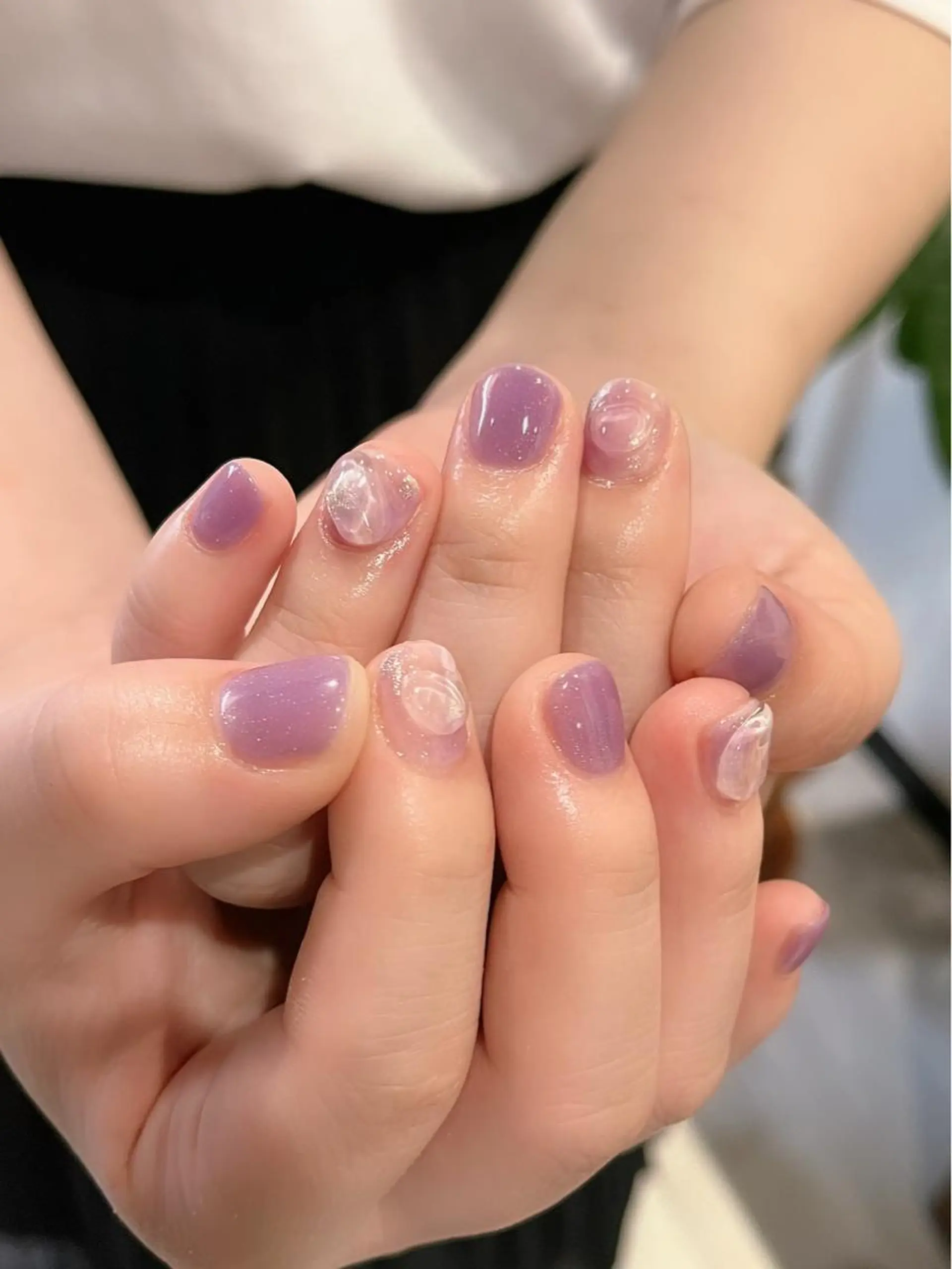 ネイル ハンドネイル Protea ❁⃘*.ﾟ清家 美穂のネイルデザイン