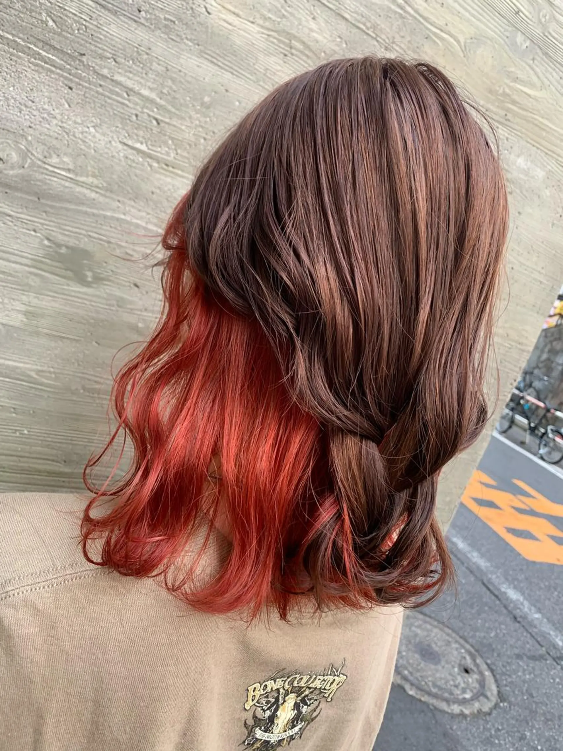 セミロング カラー ヘアカラー トリートメント 天野 開のヘアスタイル