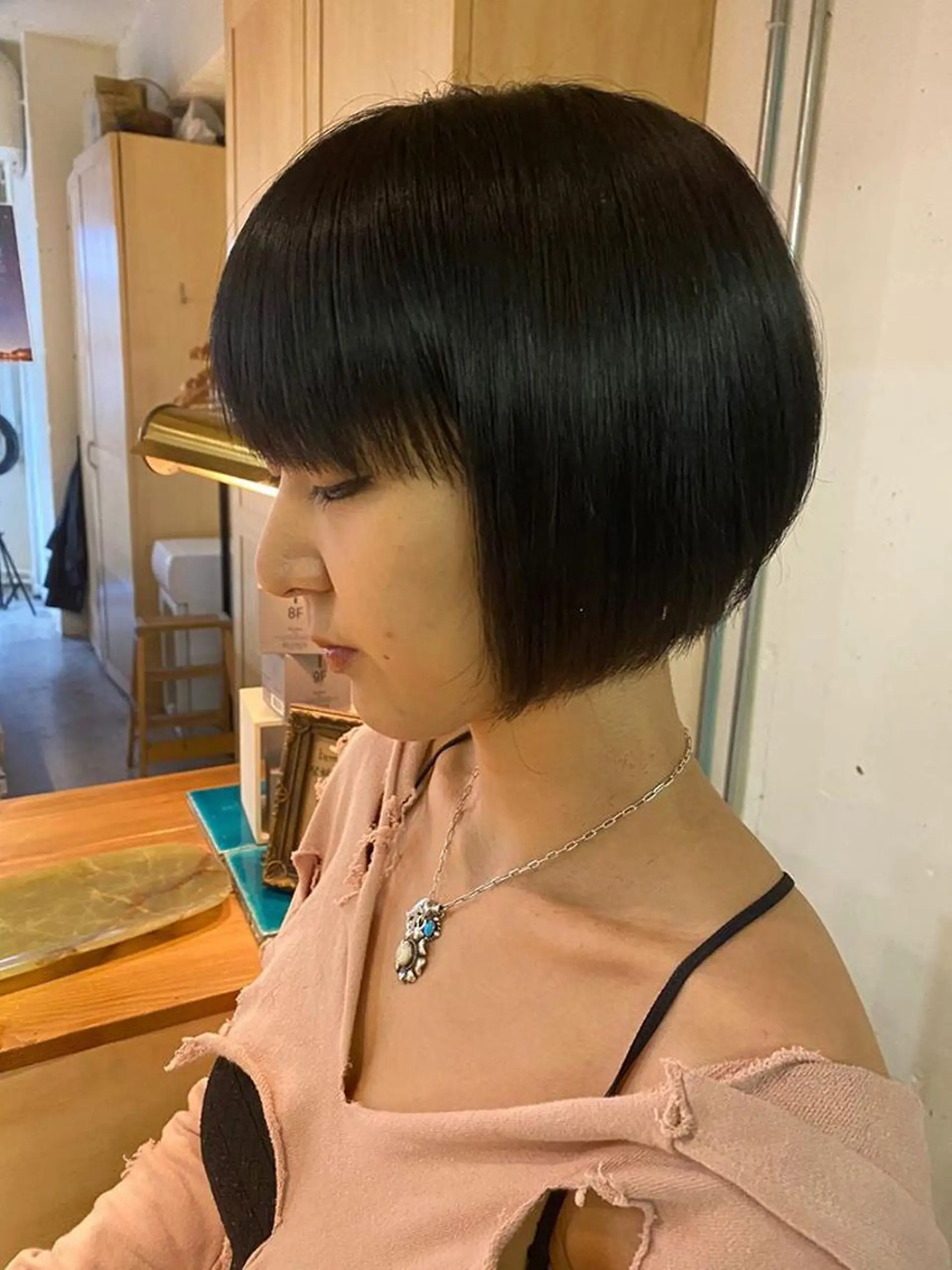 ショート カラー ショートボブ ボブ ショートヘア パーマ美容師 hanaのヘアスタイル