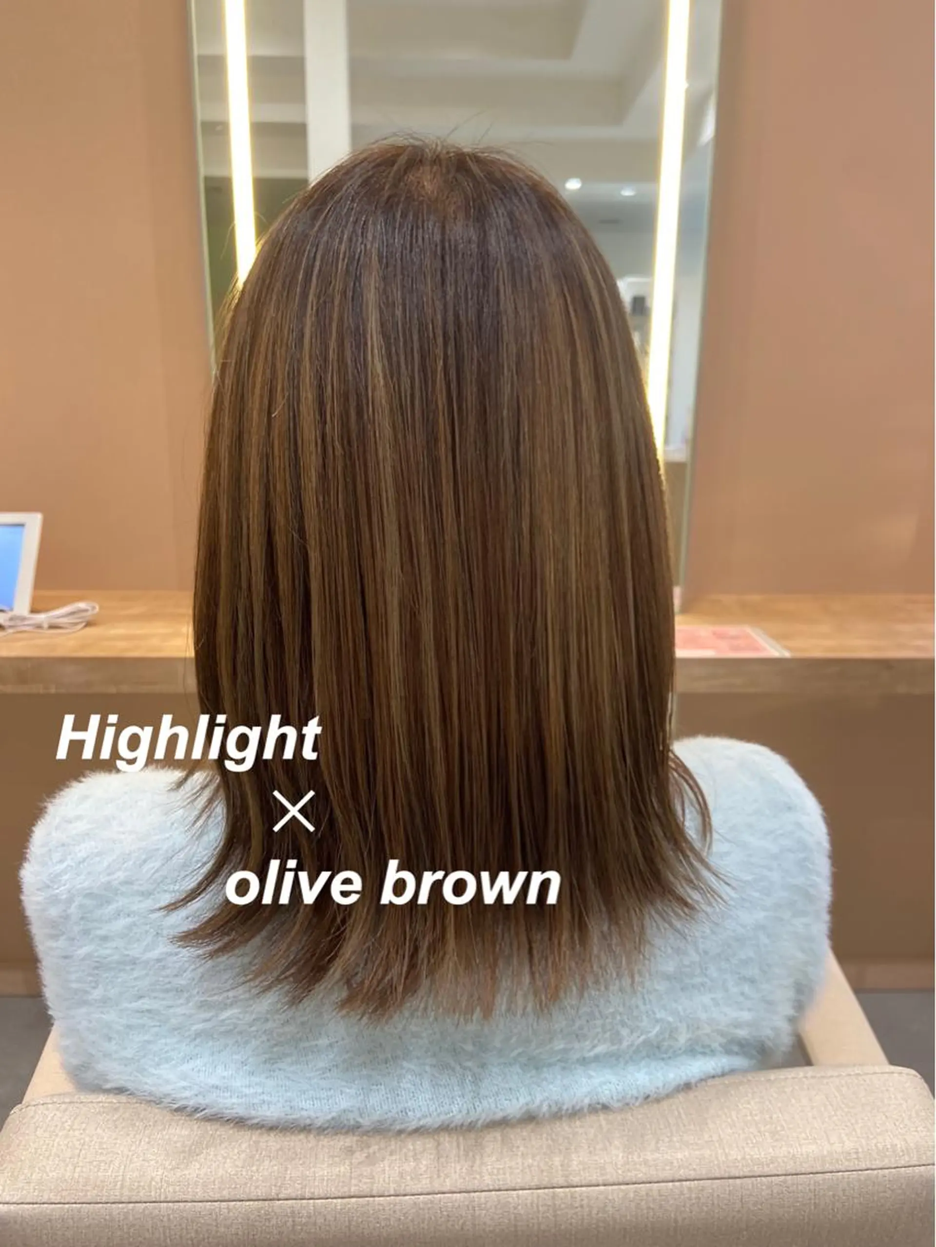 ミディアム カラー ハイライトカラー ハイライト カット ヘアカラー トリートメント プルエクステ/インナ ーカラー🦊はるなのヘアスタイル