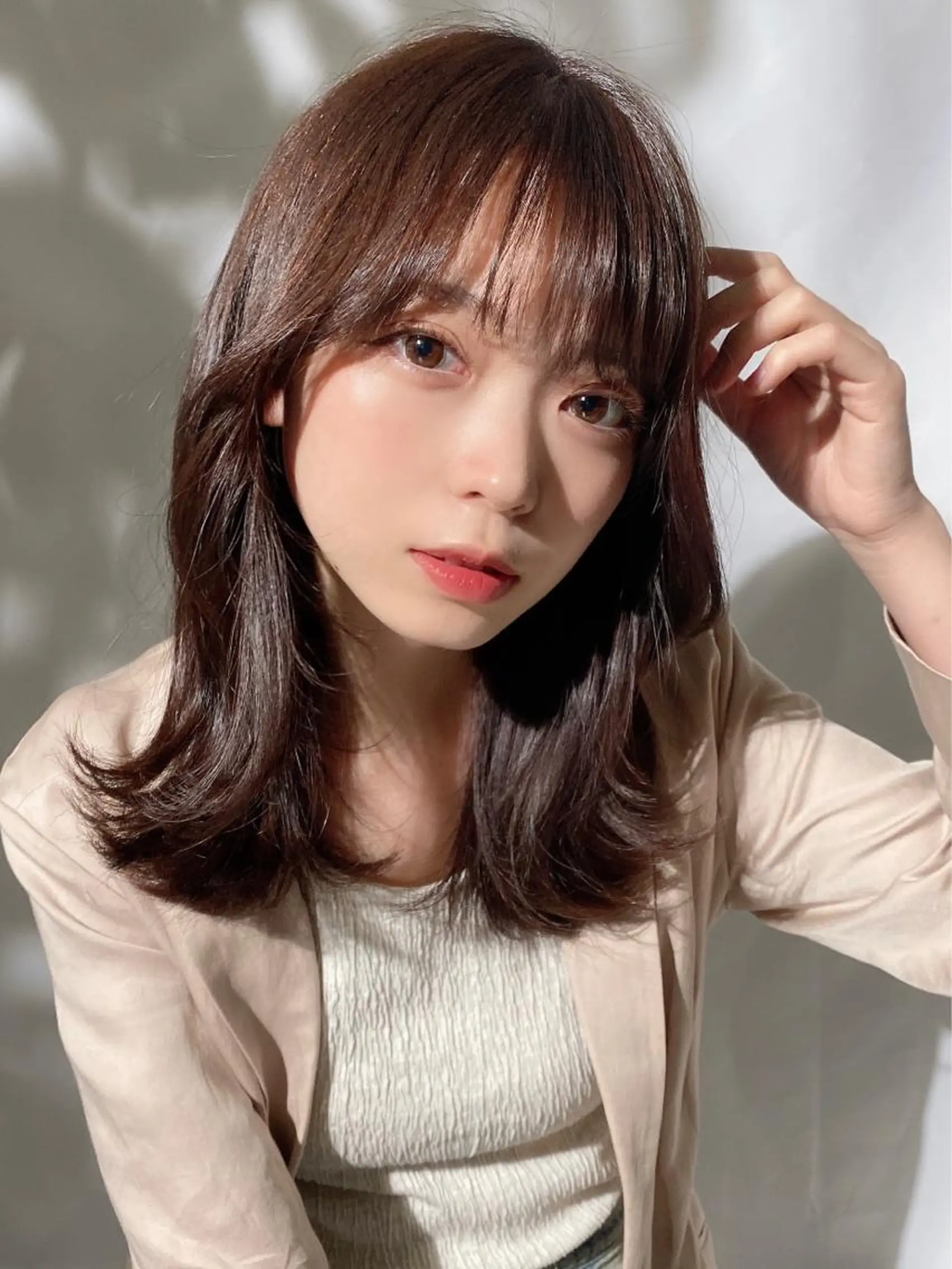 セミロング くびれヘア サイドバング カット ヘアカラー トリートメント 🧡くびれヘア/前髪 顔周り🧡久原結衣のヘアスタイル