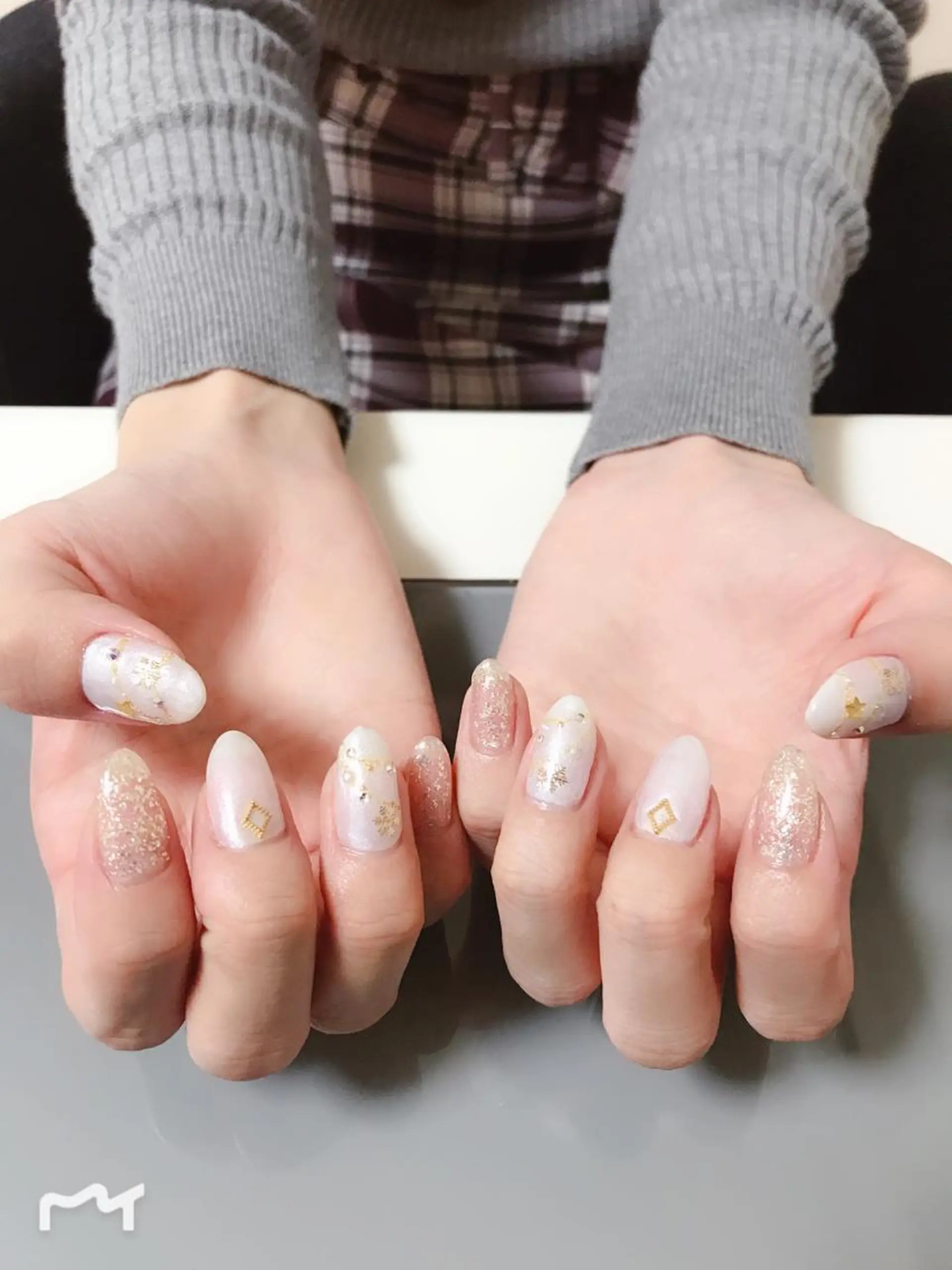 ネイル 持ち込み 冬ネイル クリスマス ハンドネイル Masuko Yasukaのネイルデザイン