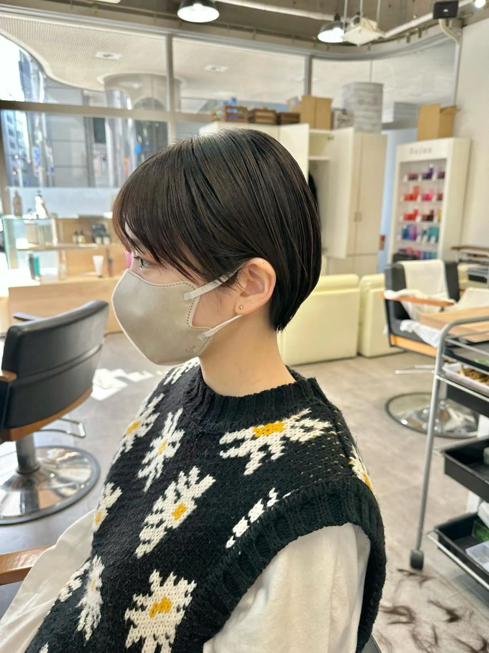 ショート カット トリートメント 🌈ショートボブ⚪︎ 暖色🌈村山武史のヘアスタイル