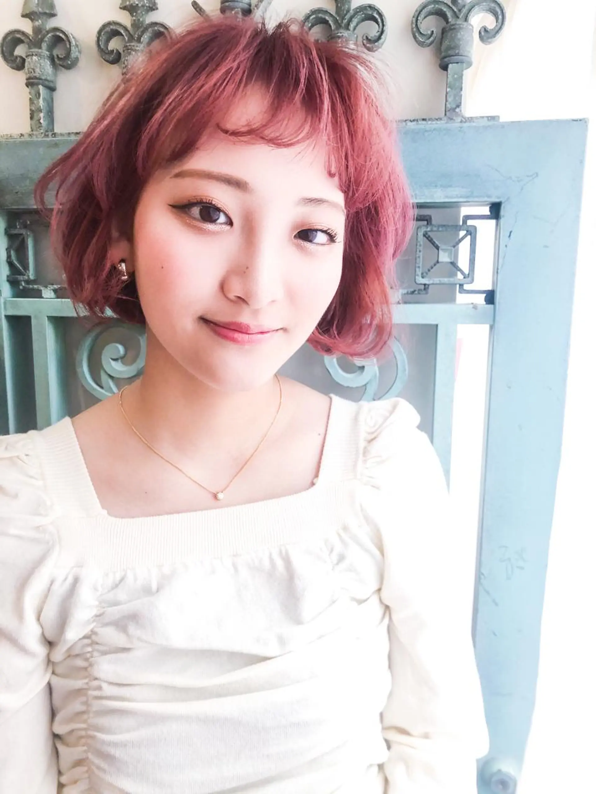 ショート カラー パーマ ヘアアレンジ メンズ 表参道Lise おおいしおりのヘアスタイル