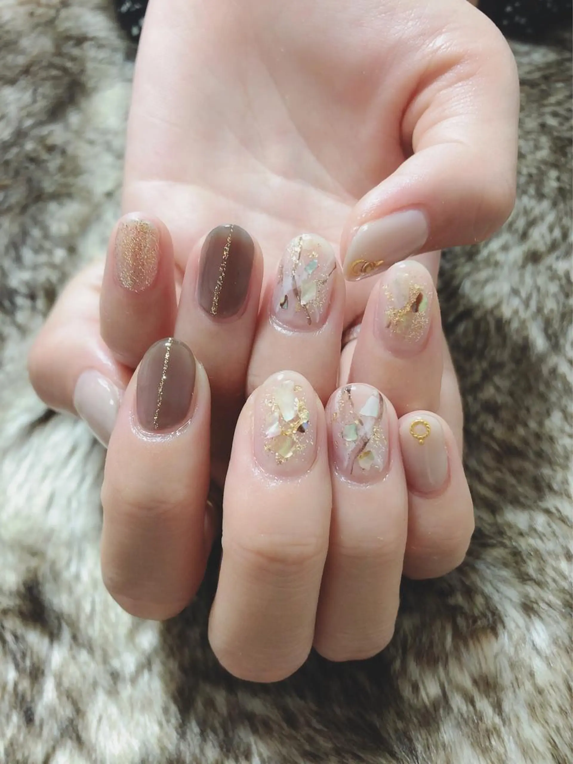 ネイル 大理石ネイル(マーブル) ニュアンスネイル kiki nail 二子玉川のネイルデザイン
