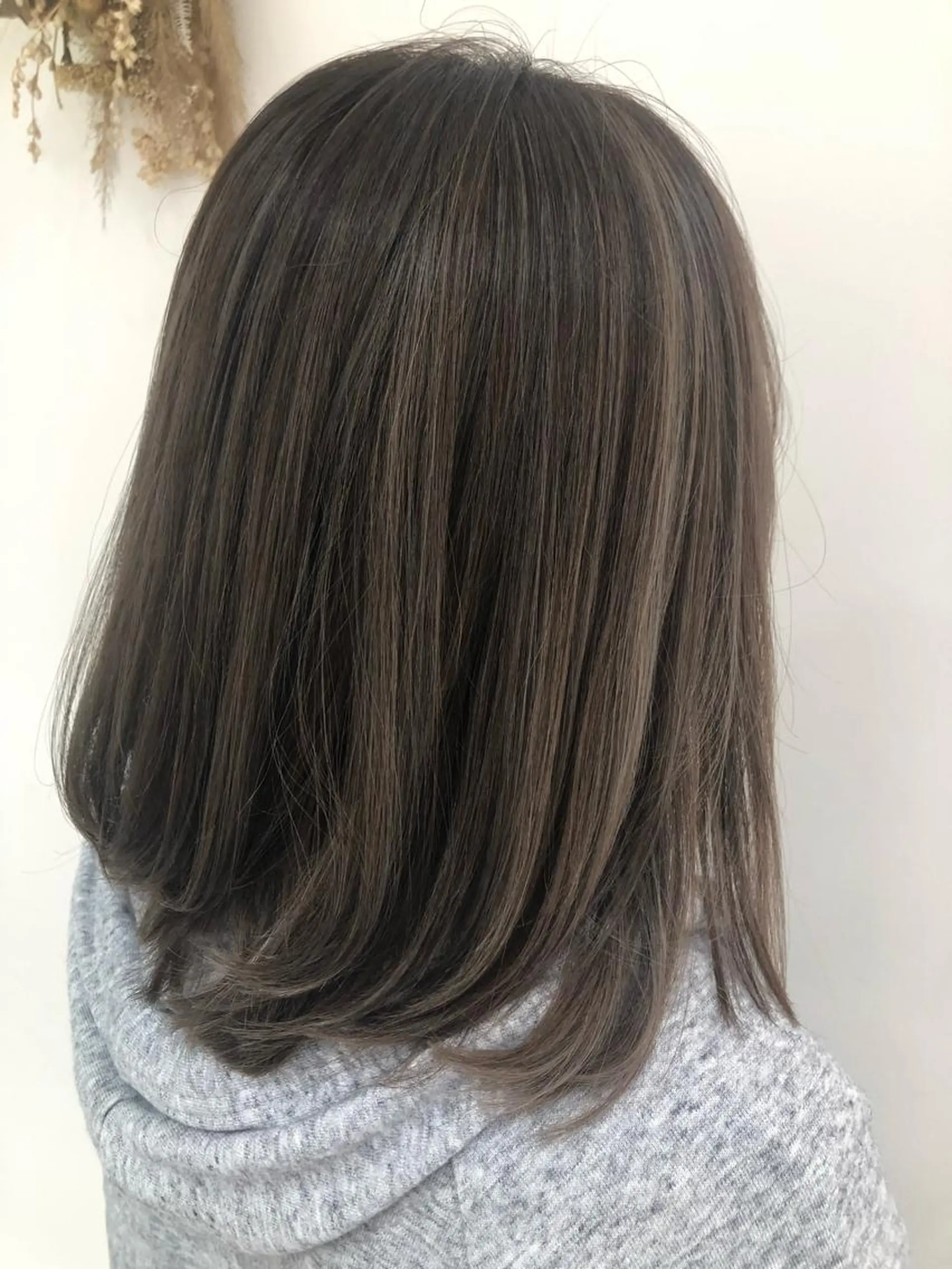 ミディアム カラー 野村 さなみ✨ぱっつんボブのヘアスタイル