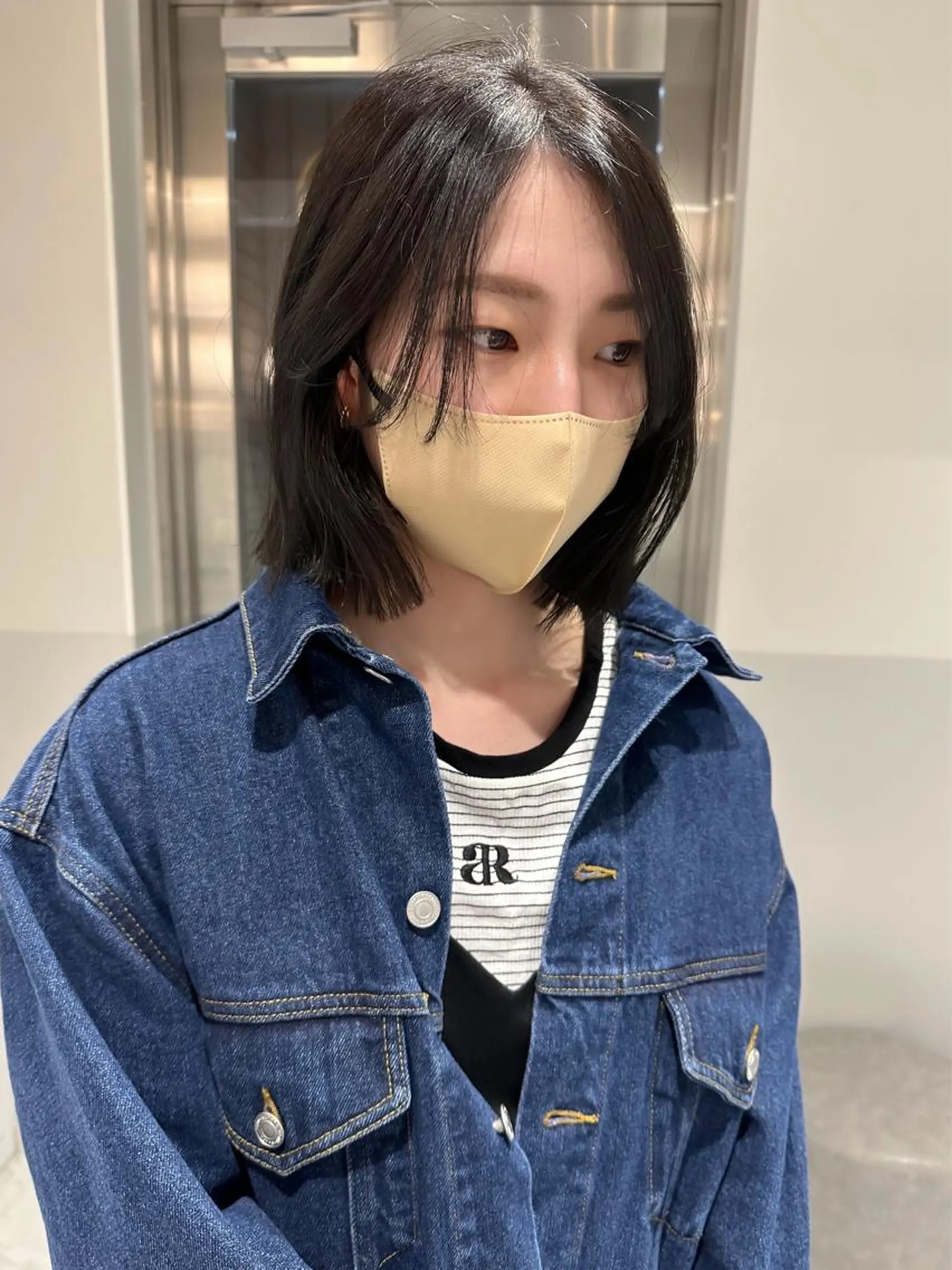 ミディアム カット ヘアカラー トリートメント SALOWIN下北No.R店所属・୨୧柔らかいカラー nozomi ୨୧のヘアスタイル