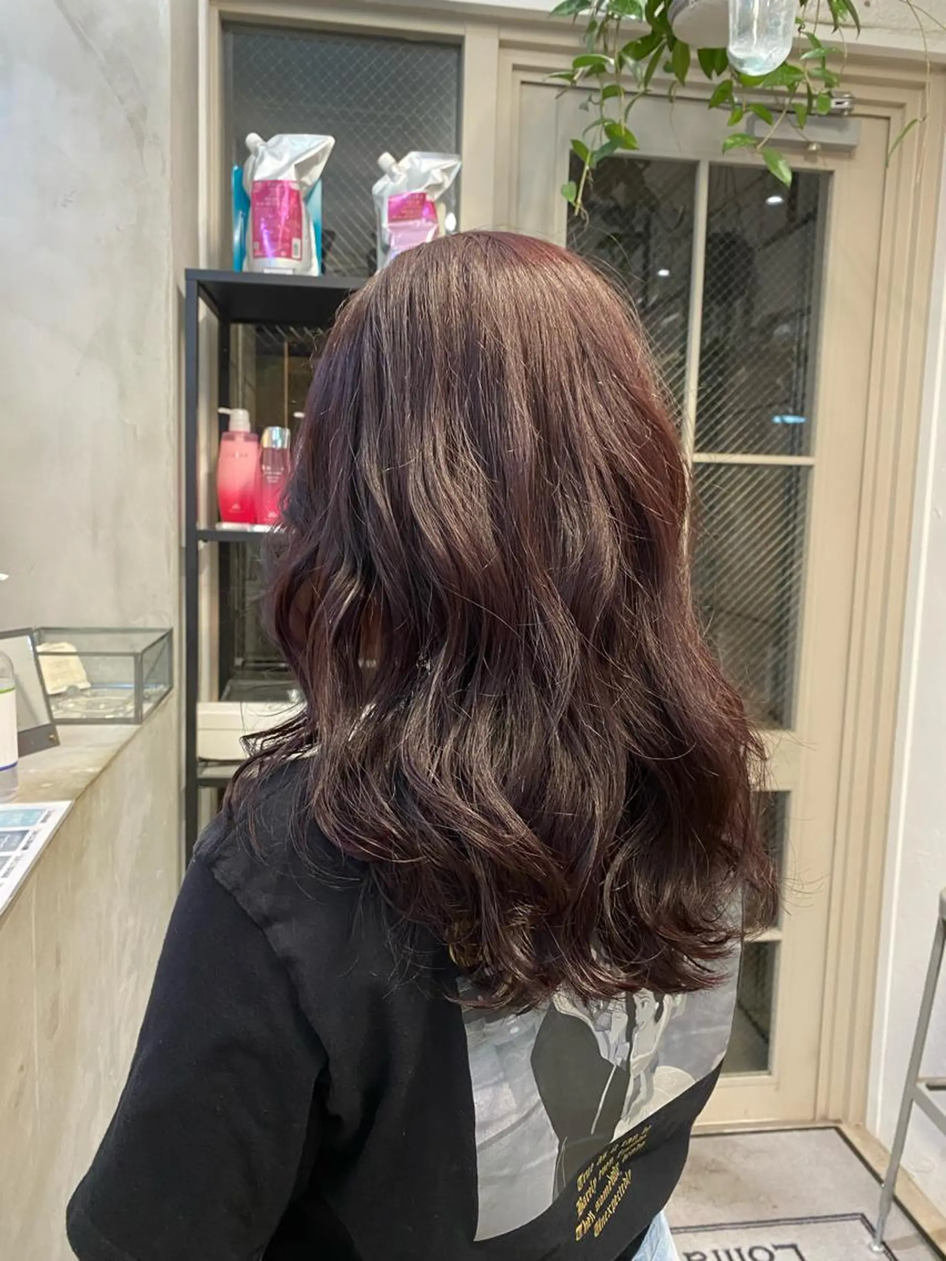 セミロング カラー グレージュ ラベンダーカラー ラベンダーグレージュ ラベンダーグレー Lomalia 🤍🫧/makoのヘアスタイル