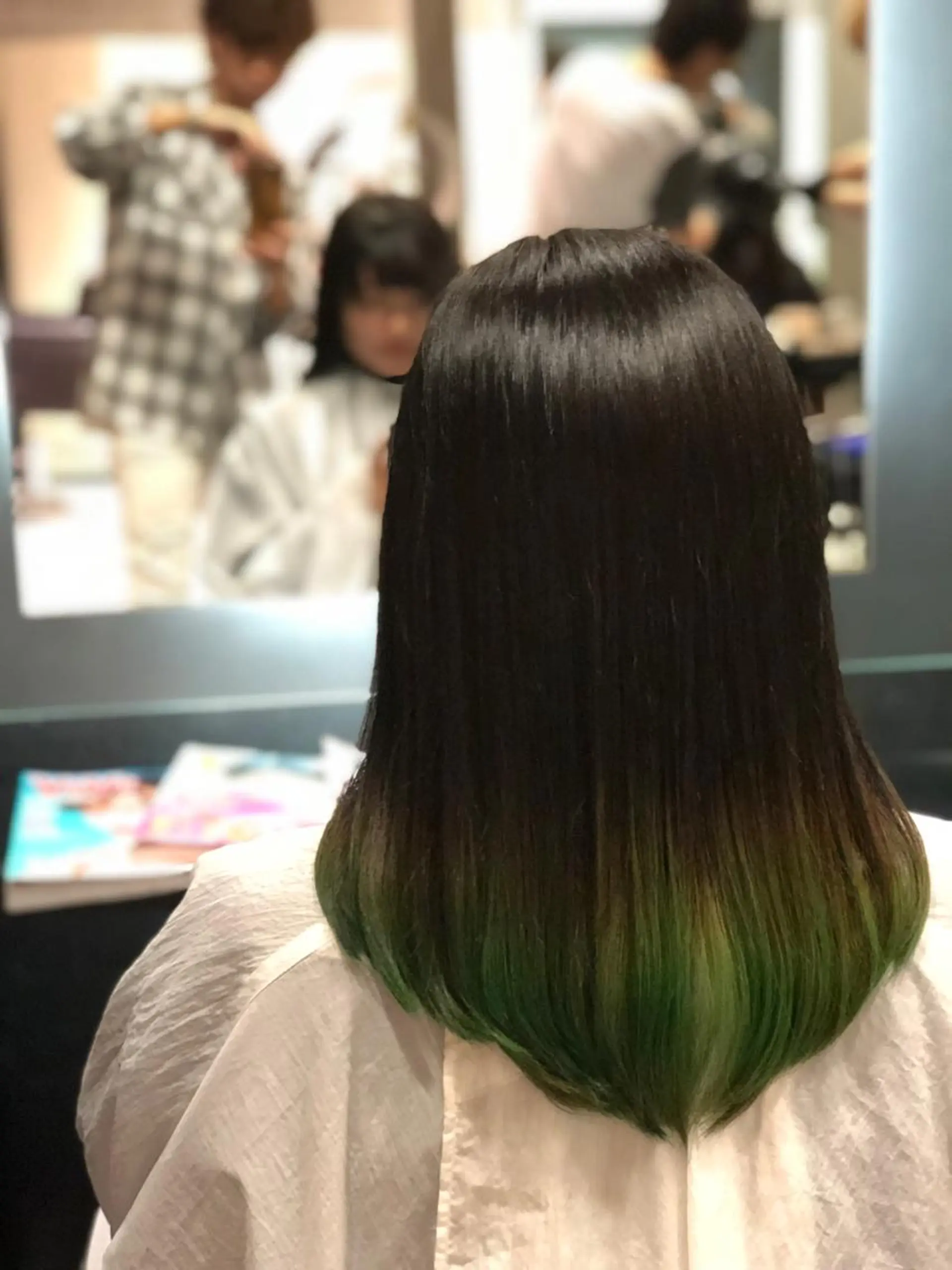 セミロング カラー 北川 大輔のヘアスタイル