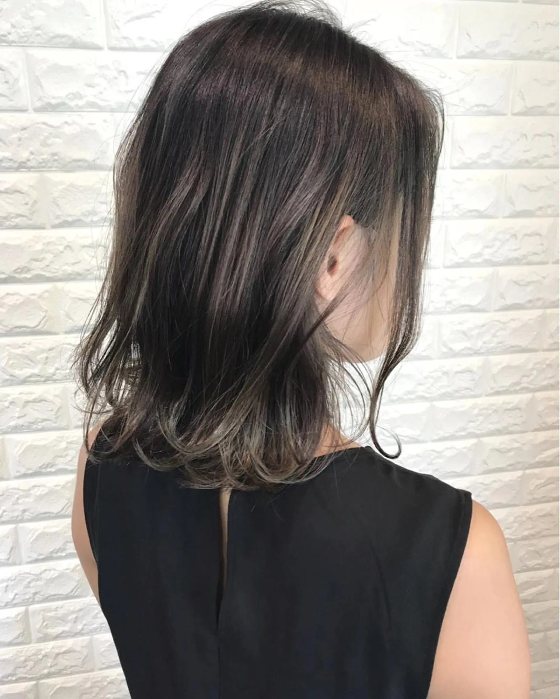 セミロング カラー イルミナカラー 外国人風カラー ヘアカラー 縮毛矯正/ 髪質改善 /ショート　圍　崇行のヘアスタイル