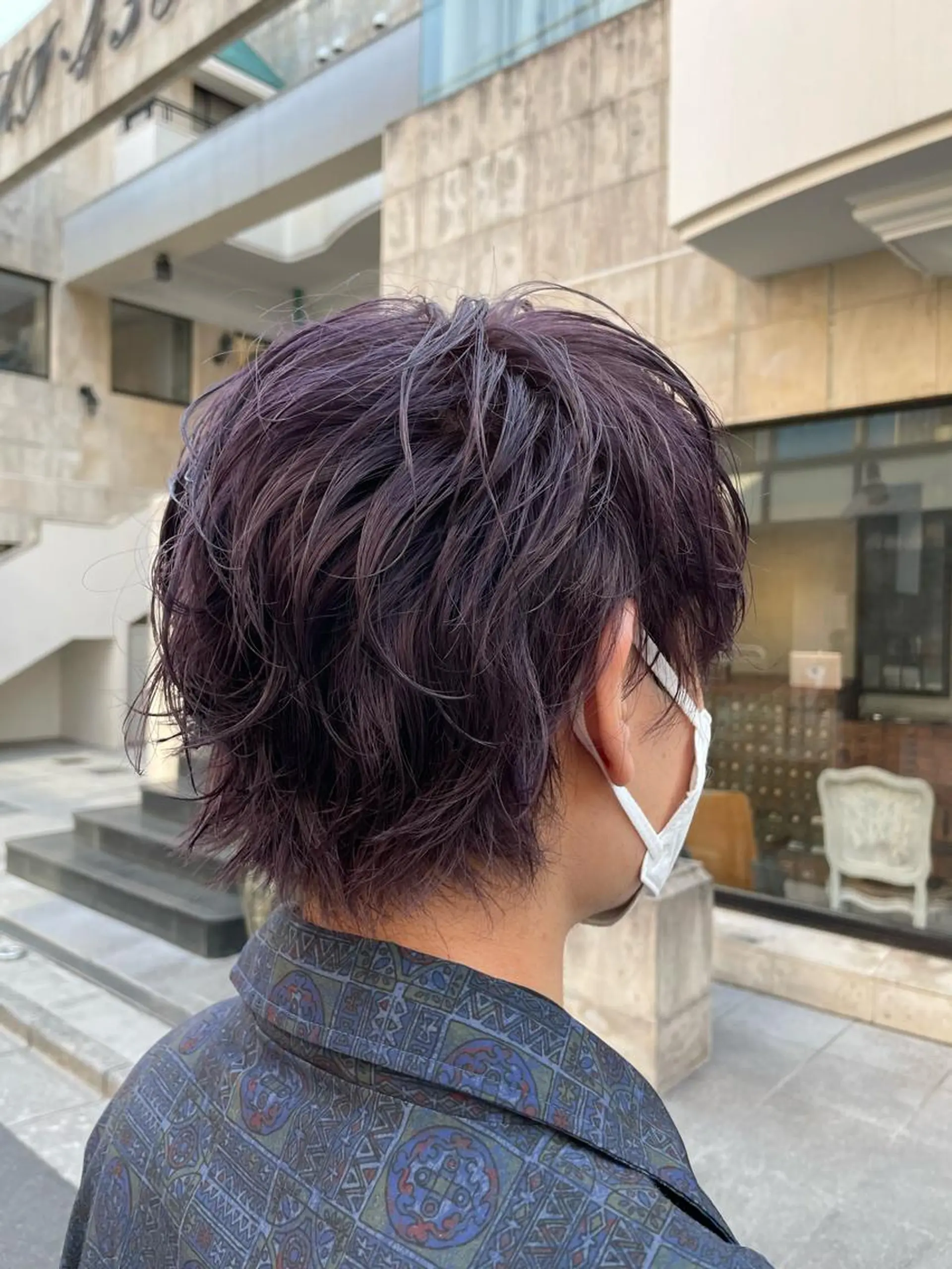 ショート カラー メンズ メンズブリーチ ブリーチ パープルカラー ヘアカラー トリートメント ヘアセット 🍀艶髪・透明感🍀 TATSUKIのヘアスタイル