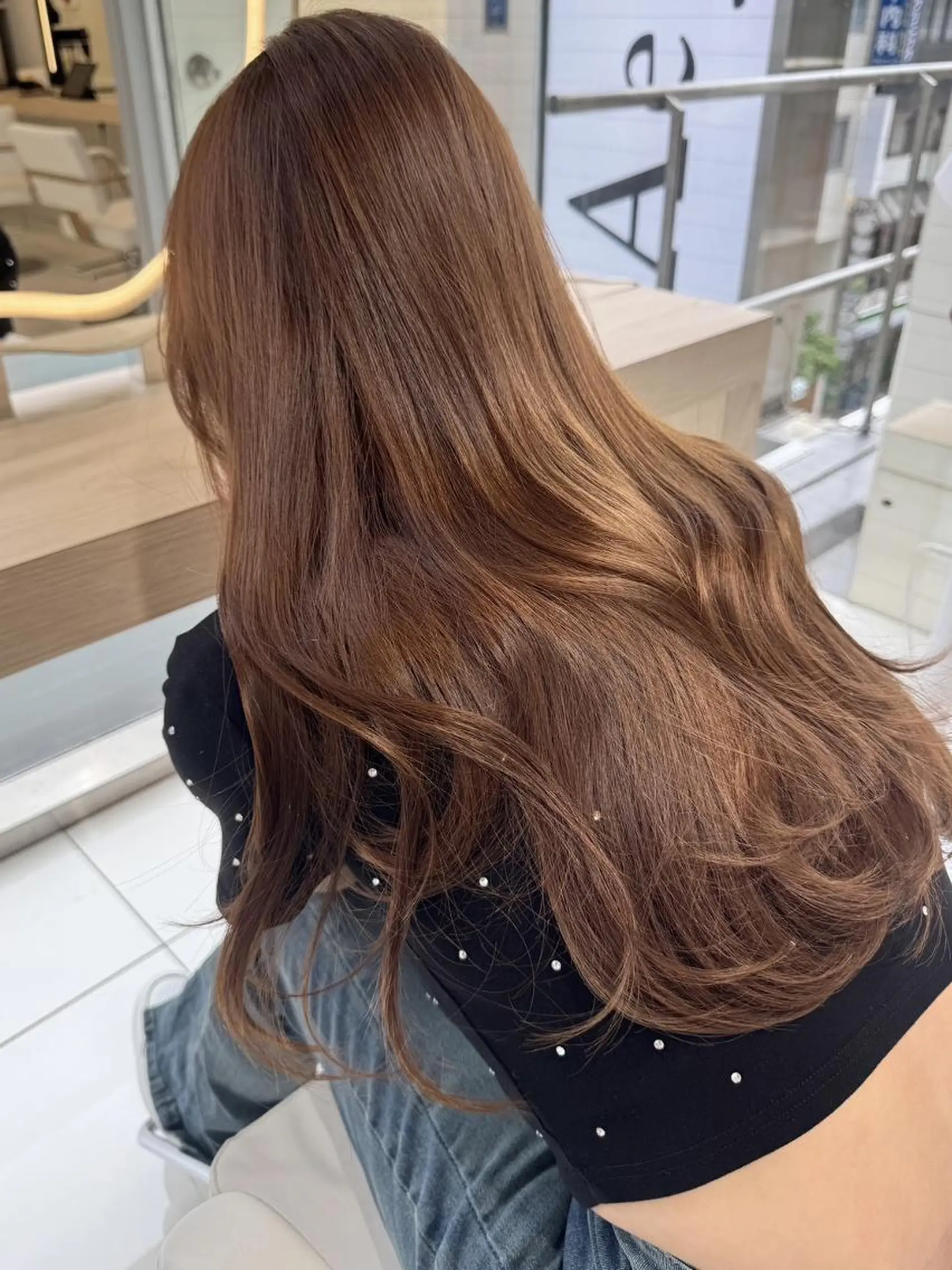 ロング カット ヘアカラー トリートメント 🥨透明感color 🥨抜け感/RYUのヘアスタイル