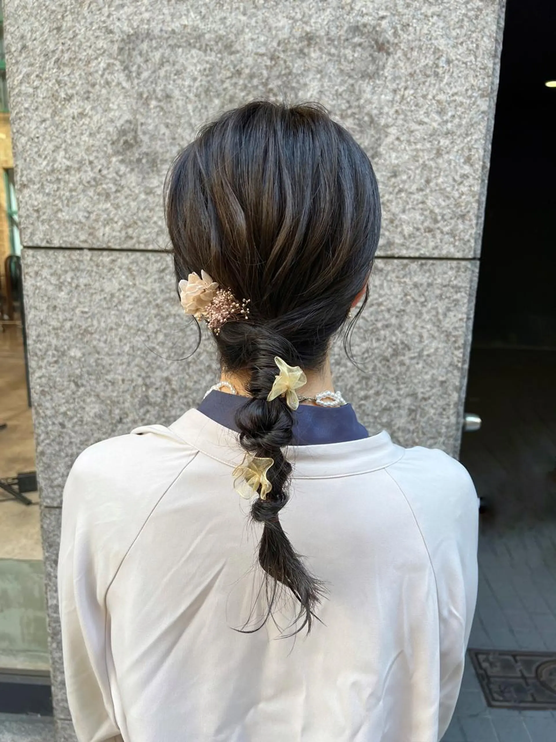 ロング ヘアアレンジ ヘアセット ノイシキ サキのヘアスタイル