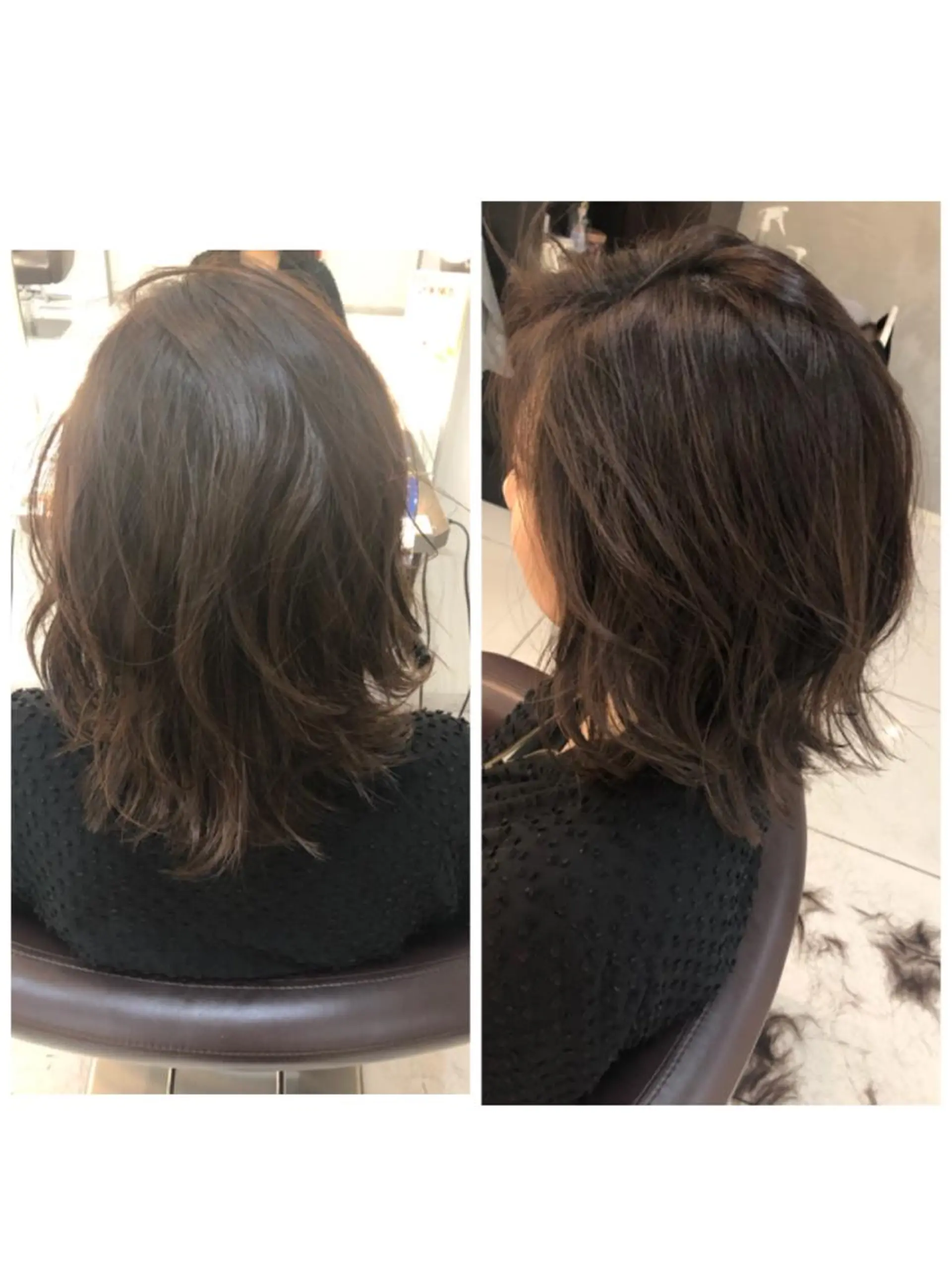 ミディアム ヘアアレンジ カット 品田 真里のヘアスタイル
