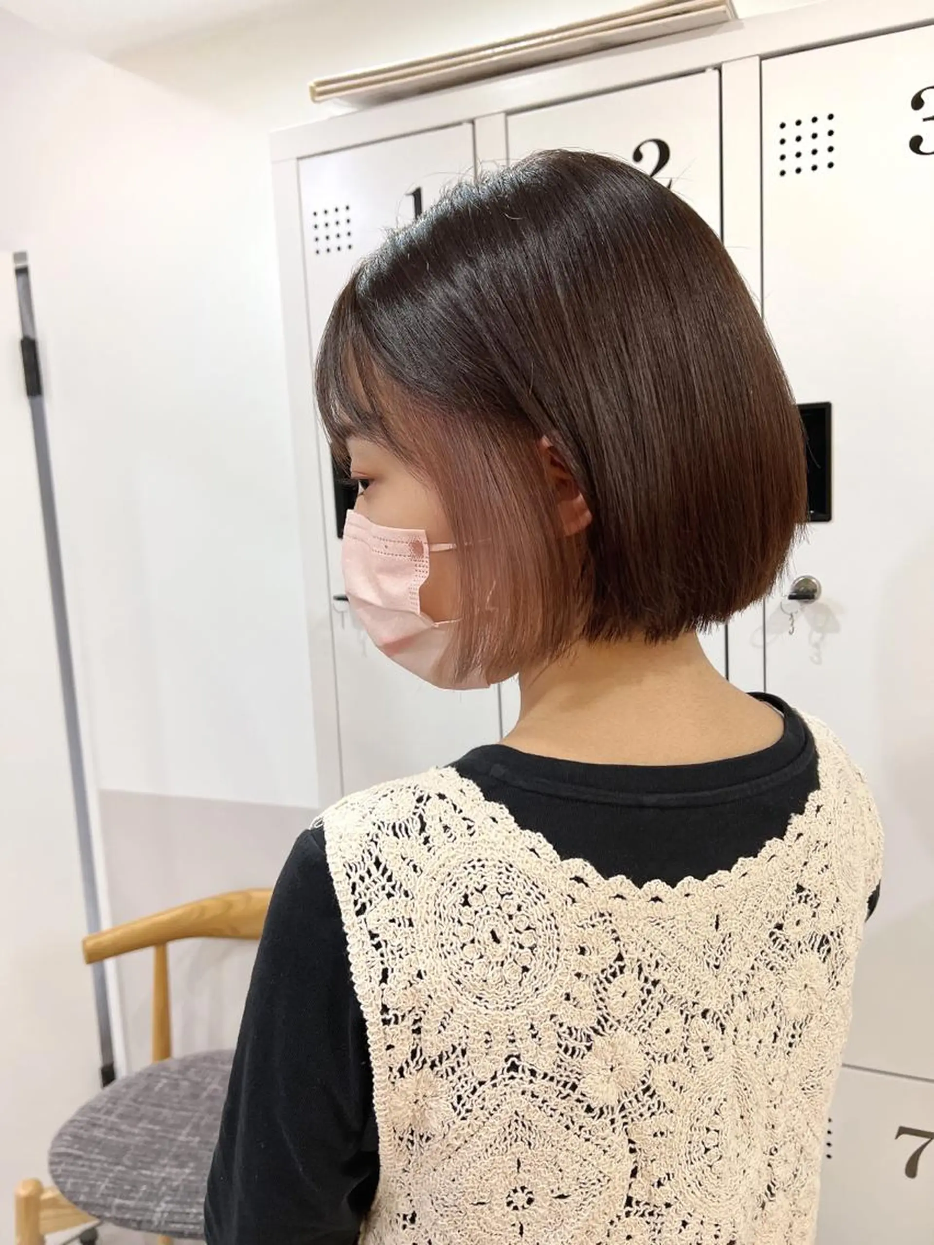 ショート ボブ カット ヘアカラー 夏山 秀憲のヘアスタイル