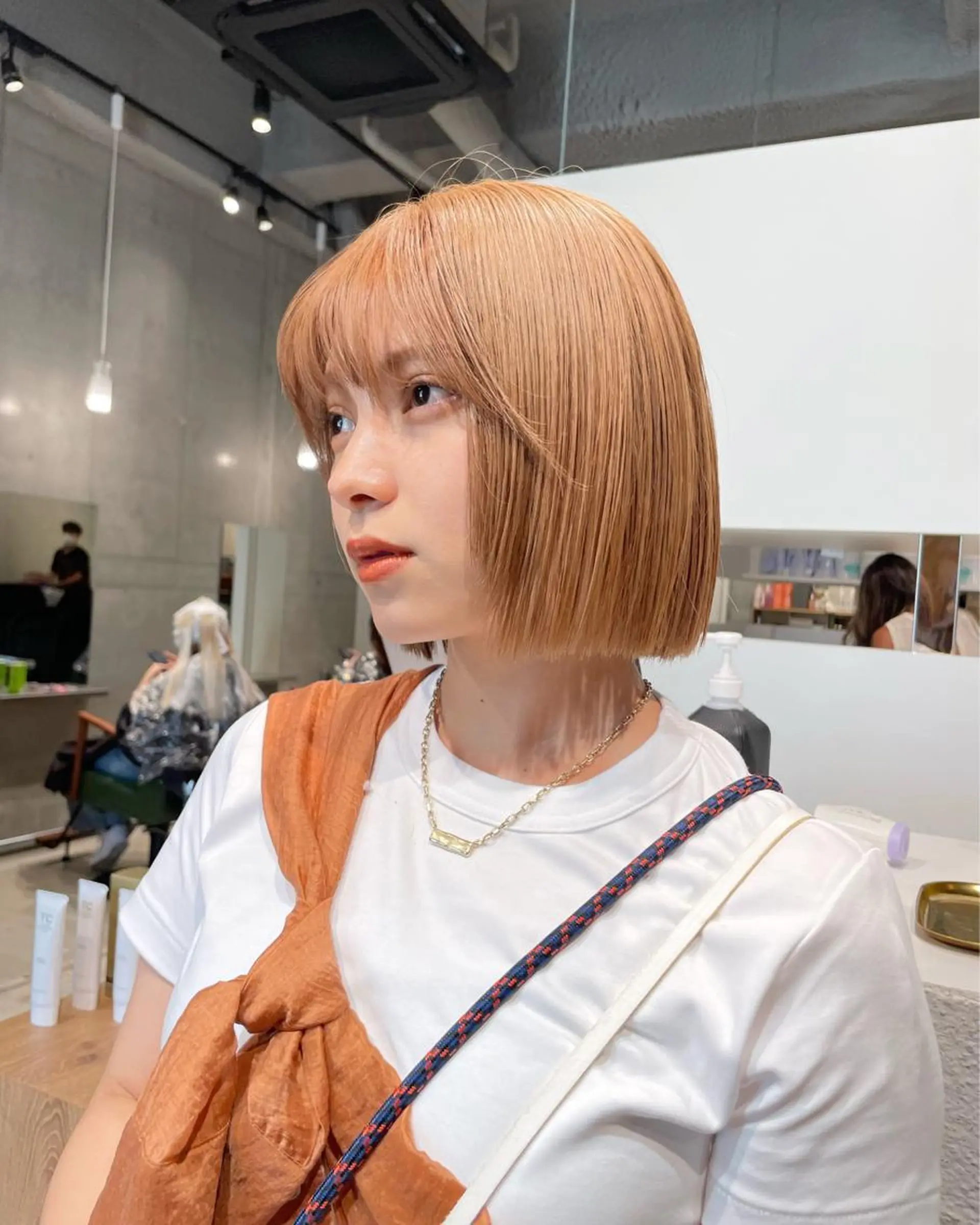 ショート カラー ブリーチ ヘアカラー トリートメント MONIQA所属・🐲RYUKI メンズブリーチのヘアスタイル