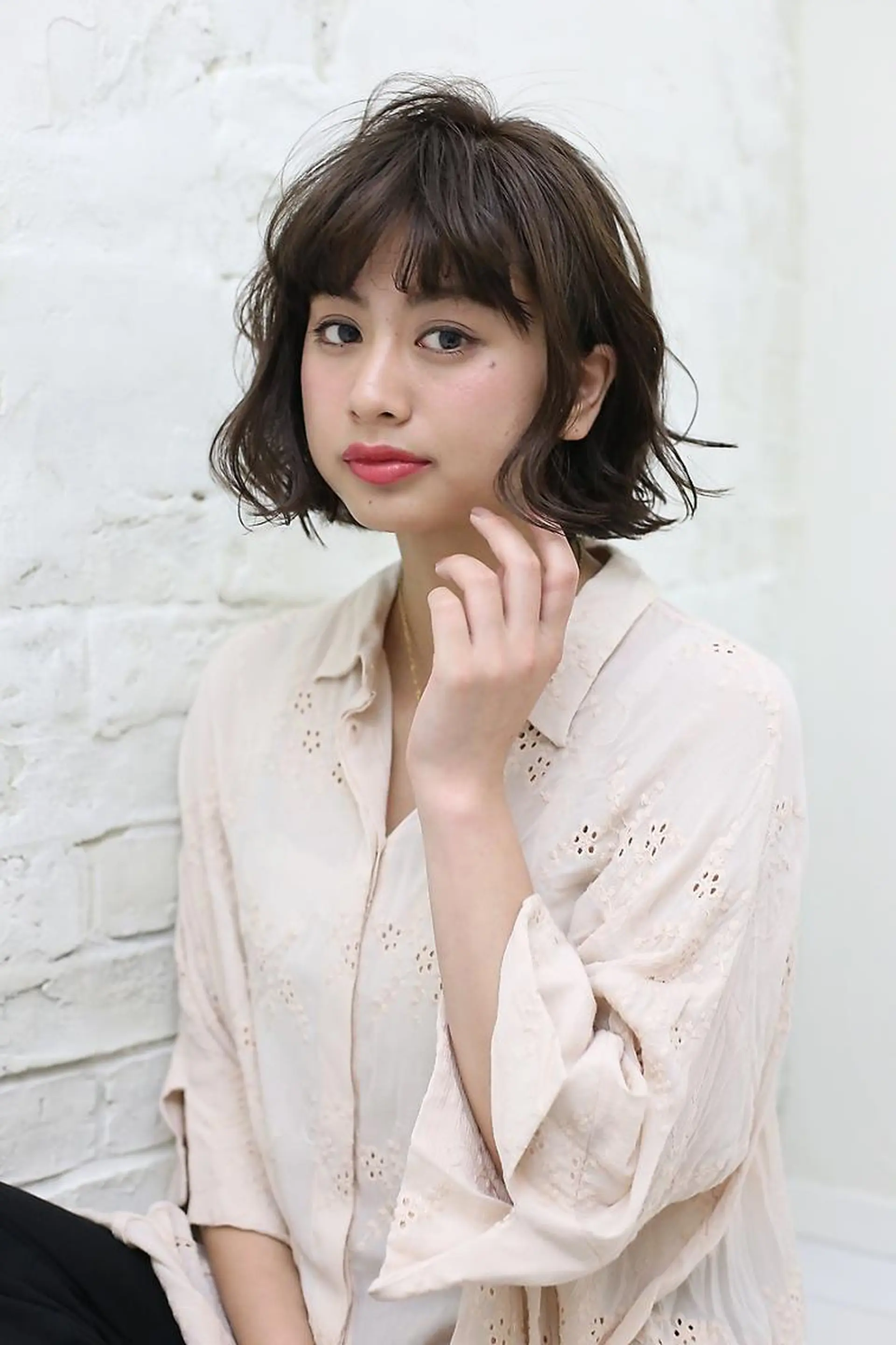 ミディアム 小林 永佳のヘアスタイル