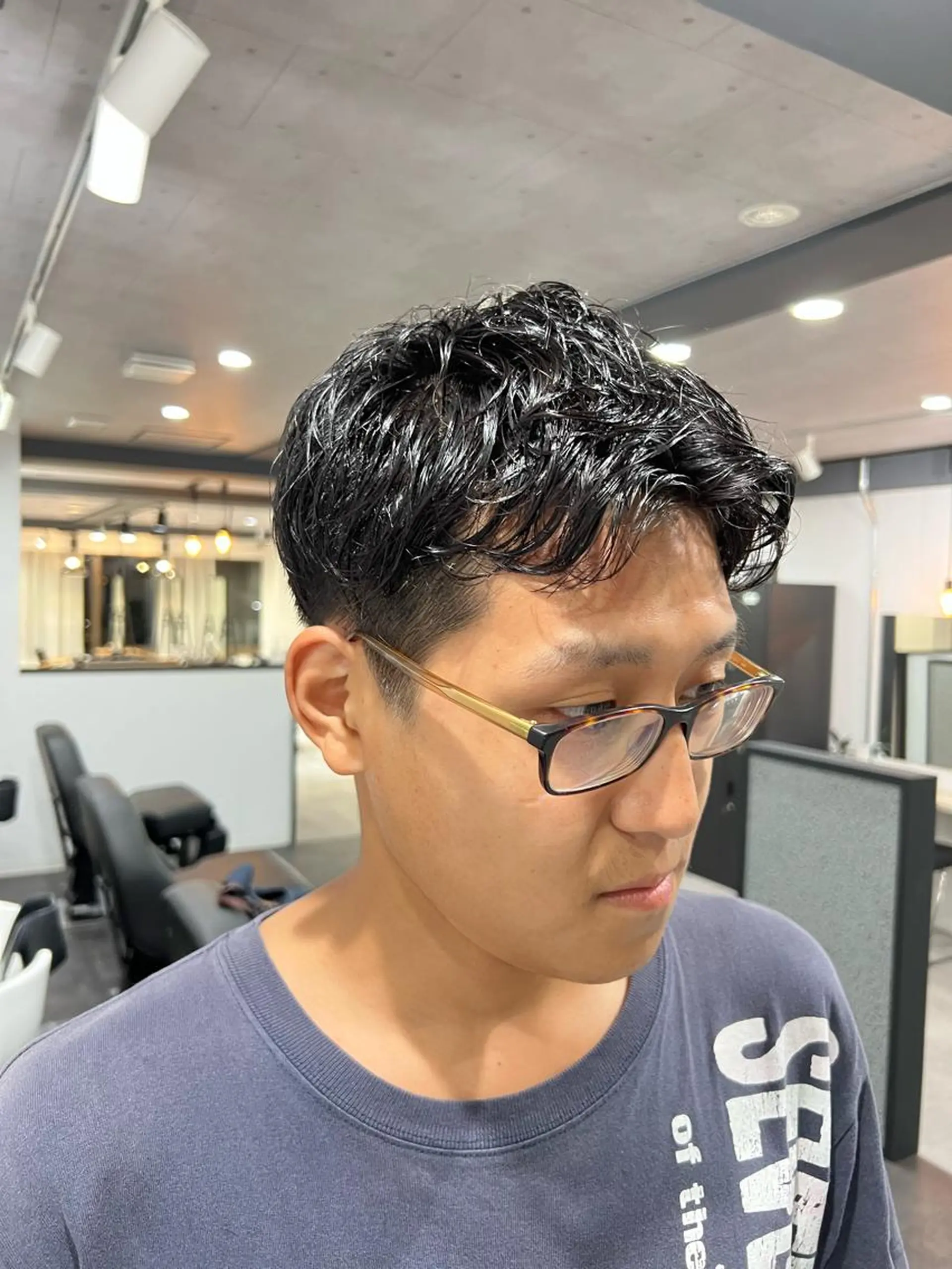 ショート パーマ メンズ ☀️ボブスタイル特化 大山あさひ☀️のヘアスタイル