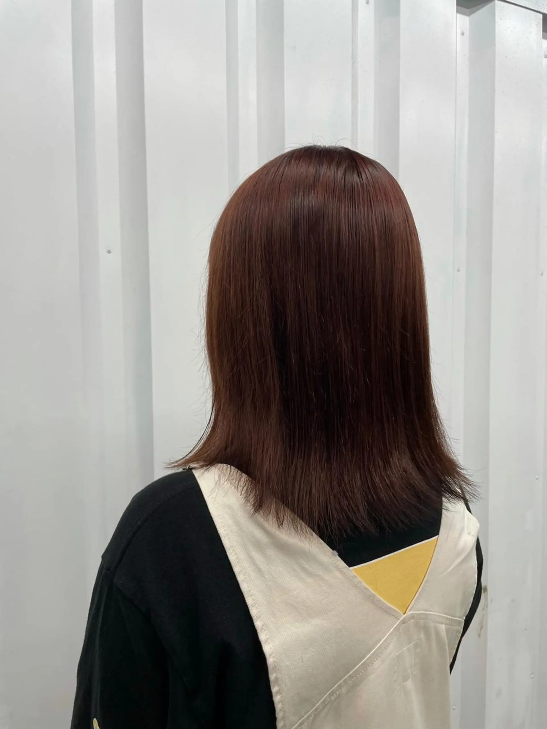 ミディアム カラー ブリーチ ブラウンカラー ブリーチなしカラー レッドカラー レッドブラウン THE ESSENCE 門前仲町所属・Natsumi .のヘアスタイル