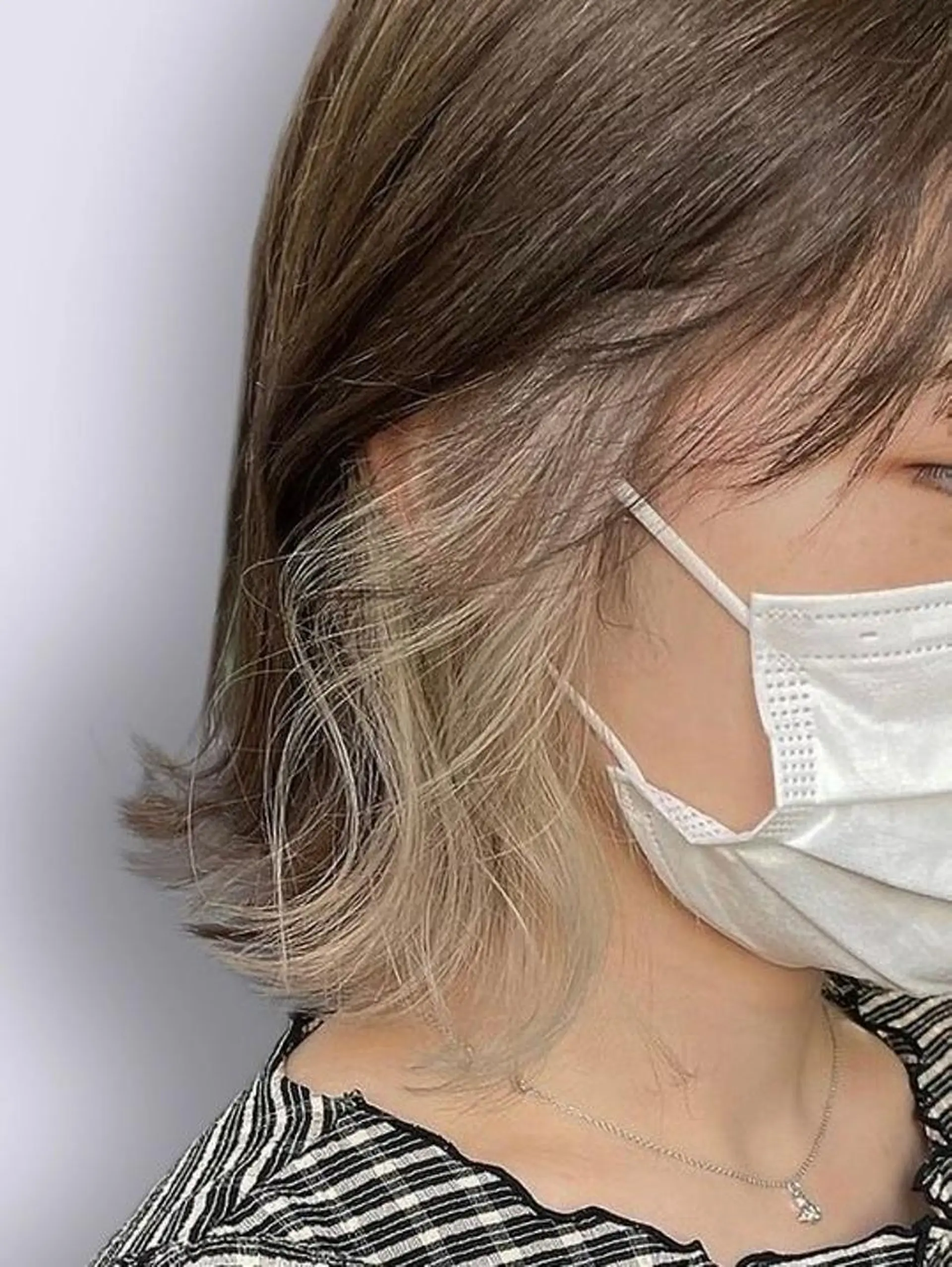 カラー インナーカラー 髪質改善 米倉 一輝のヘアスタイル