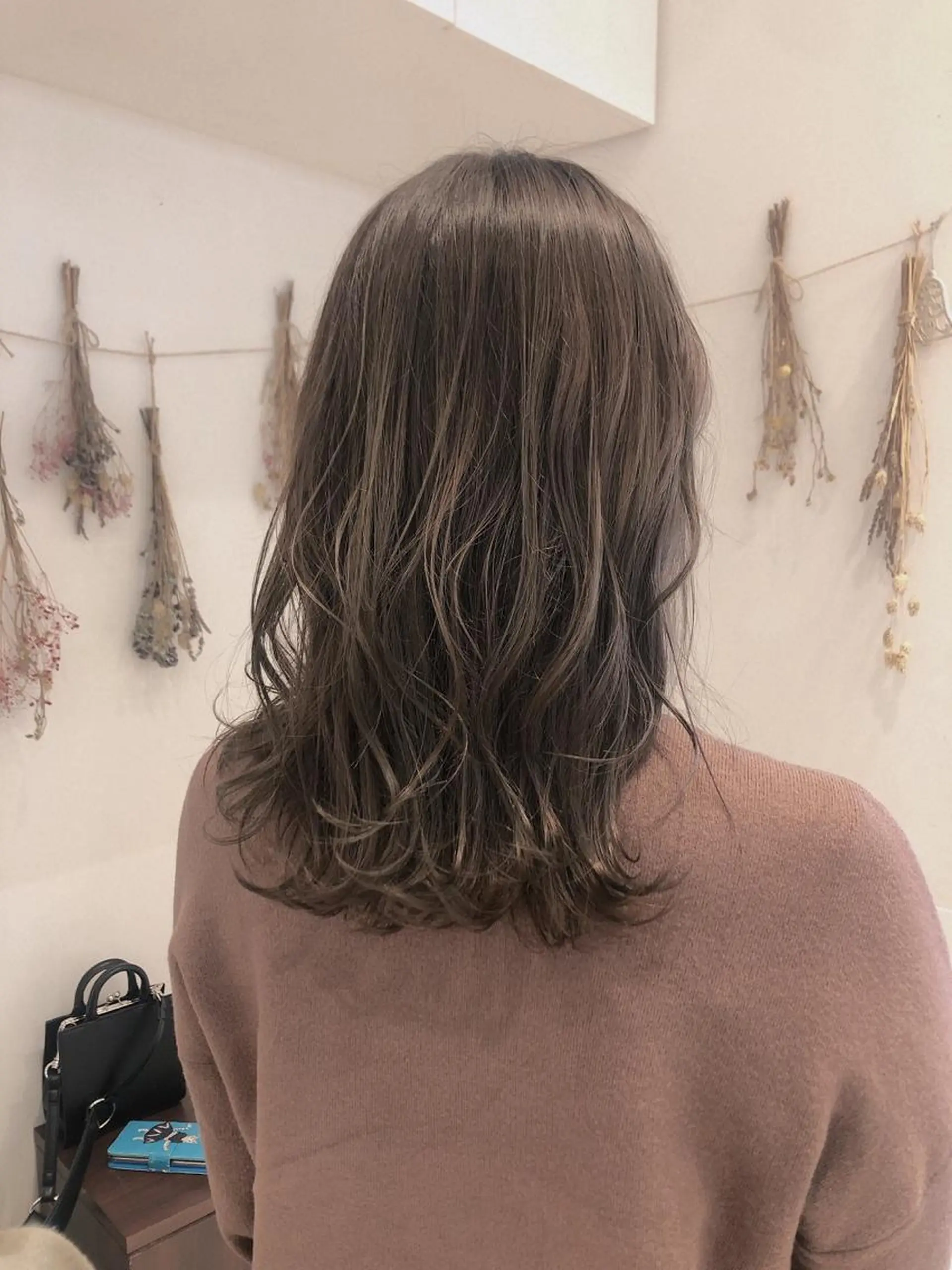 ミディアム カラー ベージュカラー はだゆうき @hadadan08のヘアスタイル