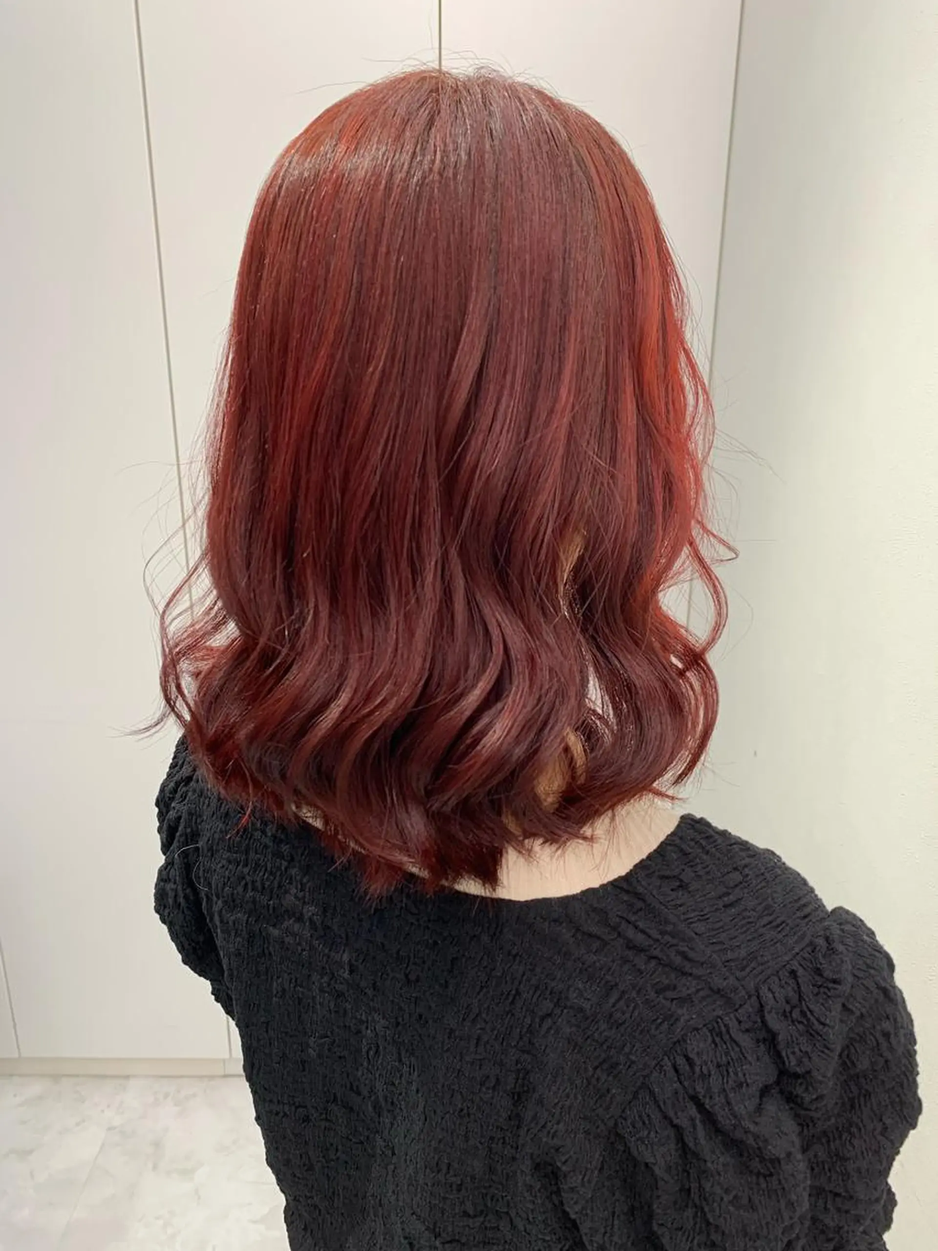 ミディアム カラー ヘアアレンジ 💕ブリーチカラー☁ 髪質改善💖サワのヘアスタイル