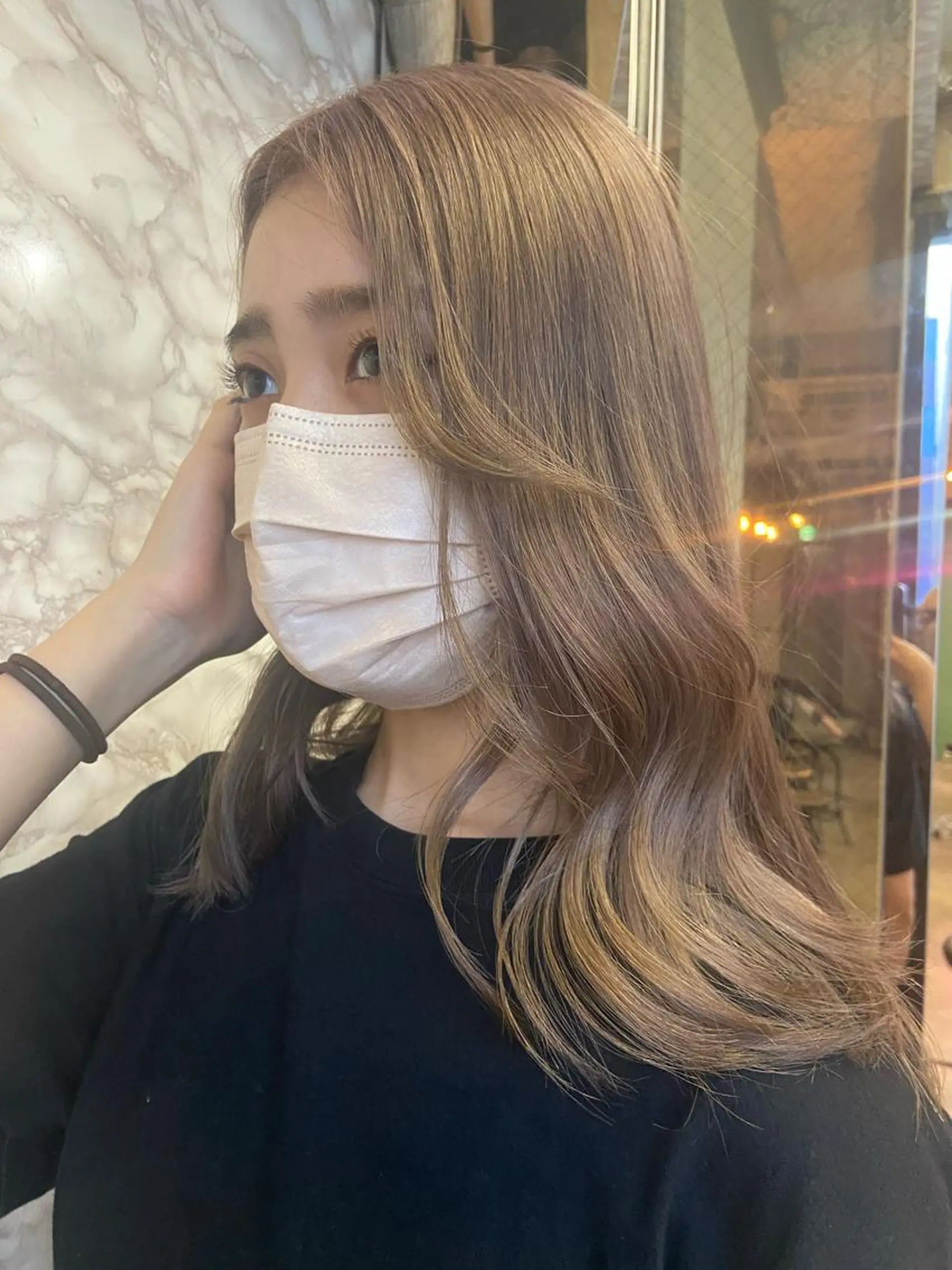 ロング ヘアカラー トリートメント ヘアセット 地毛風艶カラー🌿 喜多夏海のヘアスタイル