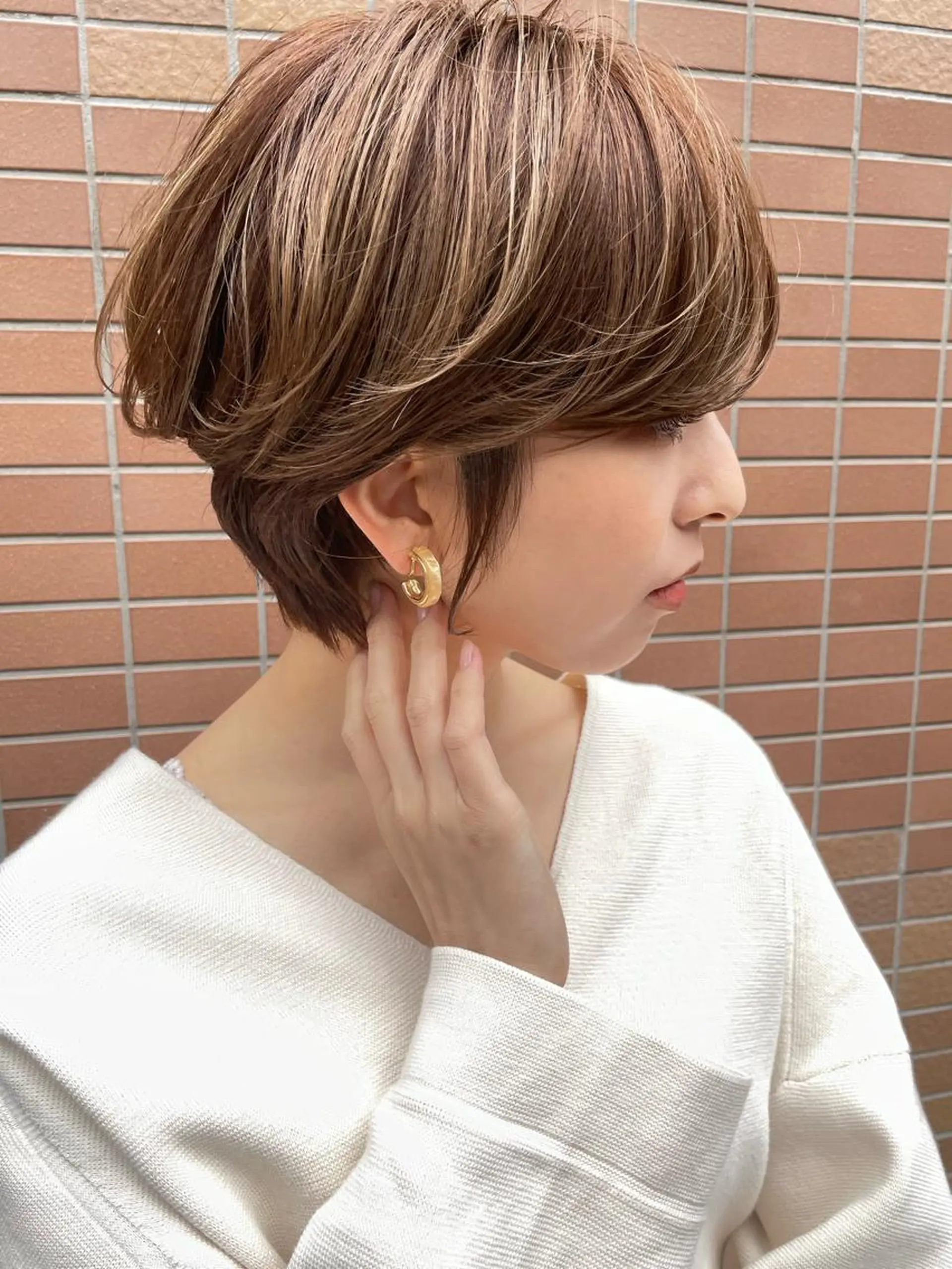 ショート カラー 【韓国　レイヤー 髪質改善✨】かずのヘアスタイル